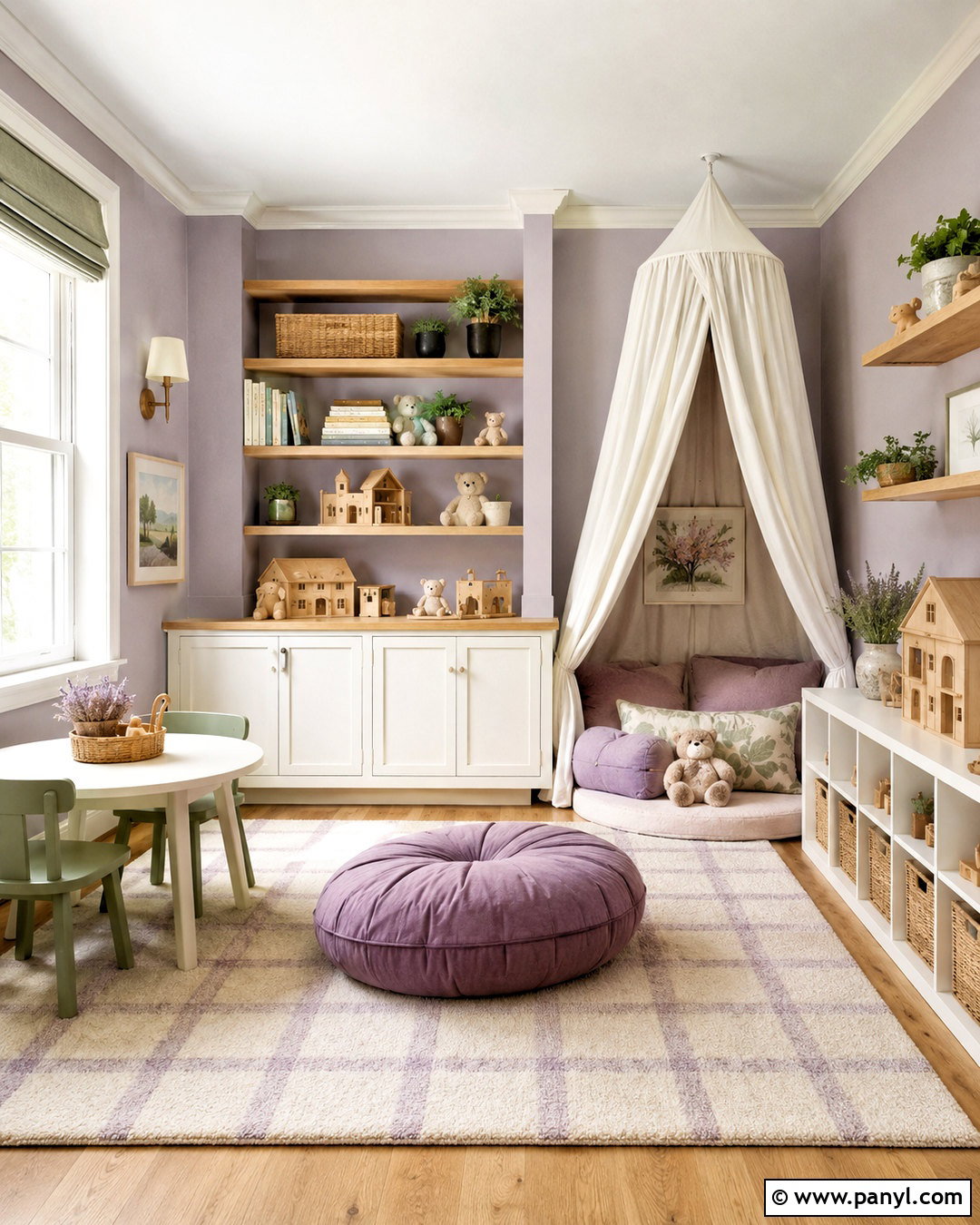 Lavender And Cream Playroom - 20 playroom color scheme ideas