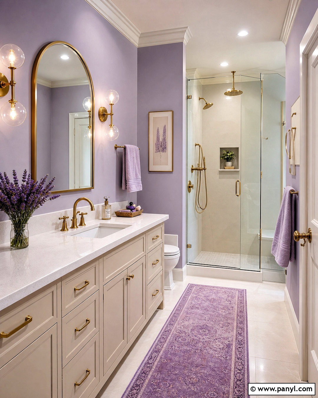Lavender And Gold Bathroom - 20 lavender bathroom decor ideas