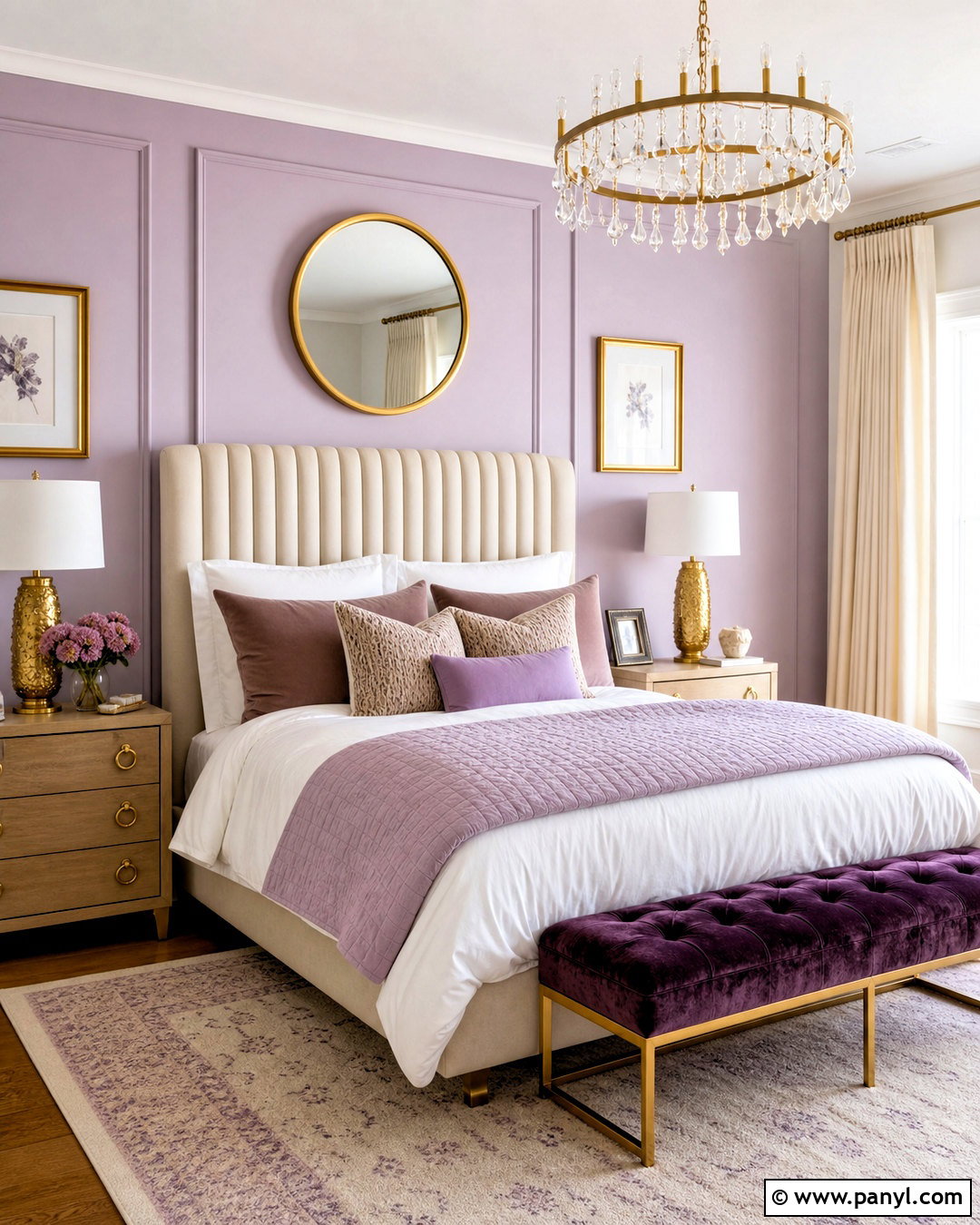 Lavender And Gold Bedroom - 20 lavender interior ideas