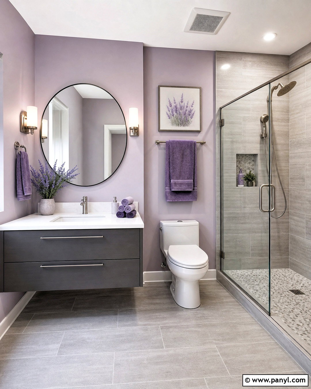 Lavender And Gray Bathroom - 20 lavender bathroom decor ideas