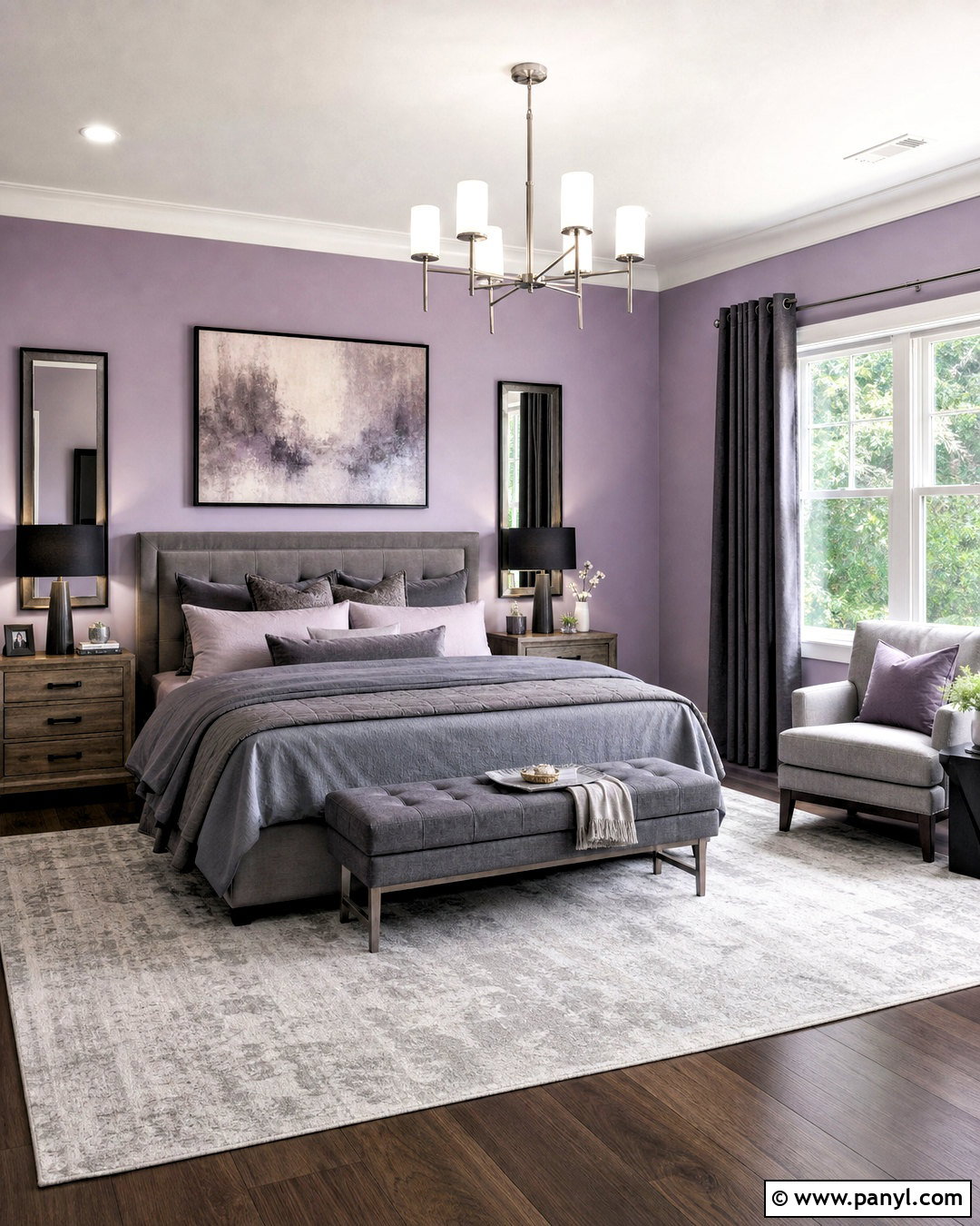Lavender And Gray Bedroom - 20 lavender paint bedroom ideas