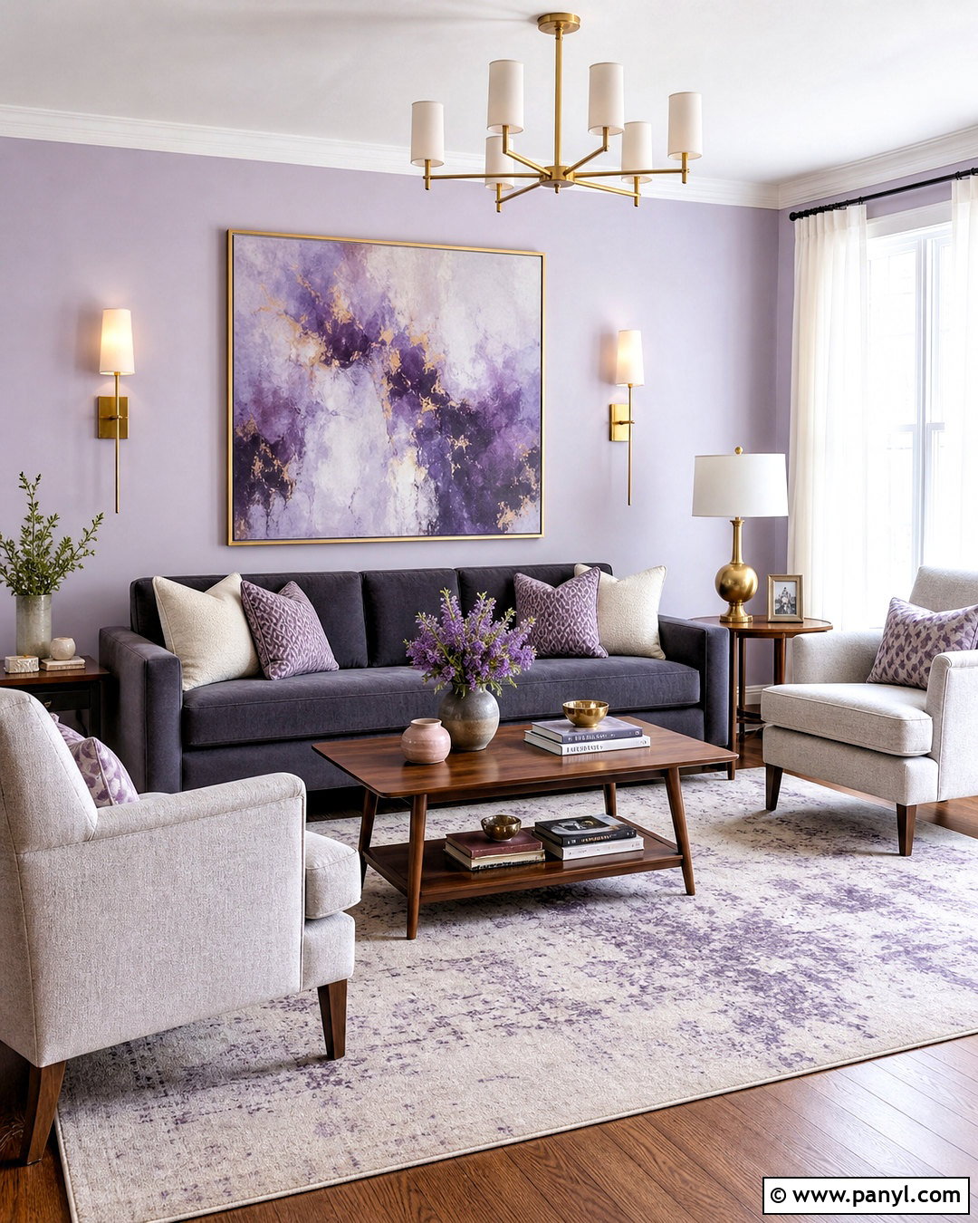 Lavender And Gray Living Room - 20 lavender room ideas