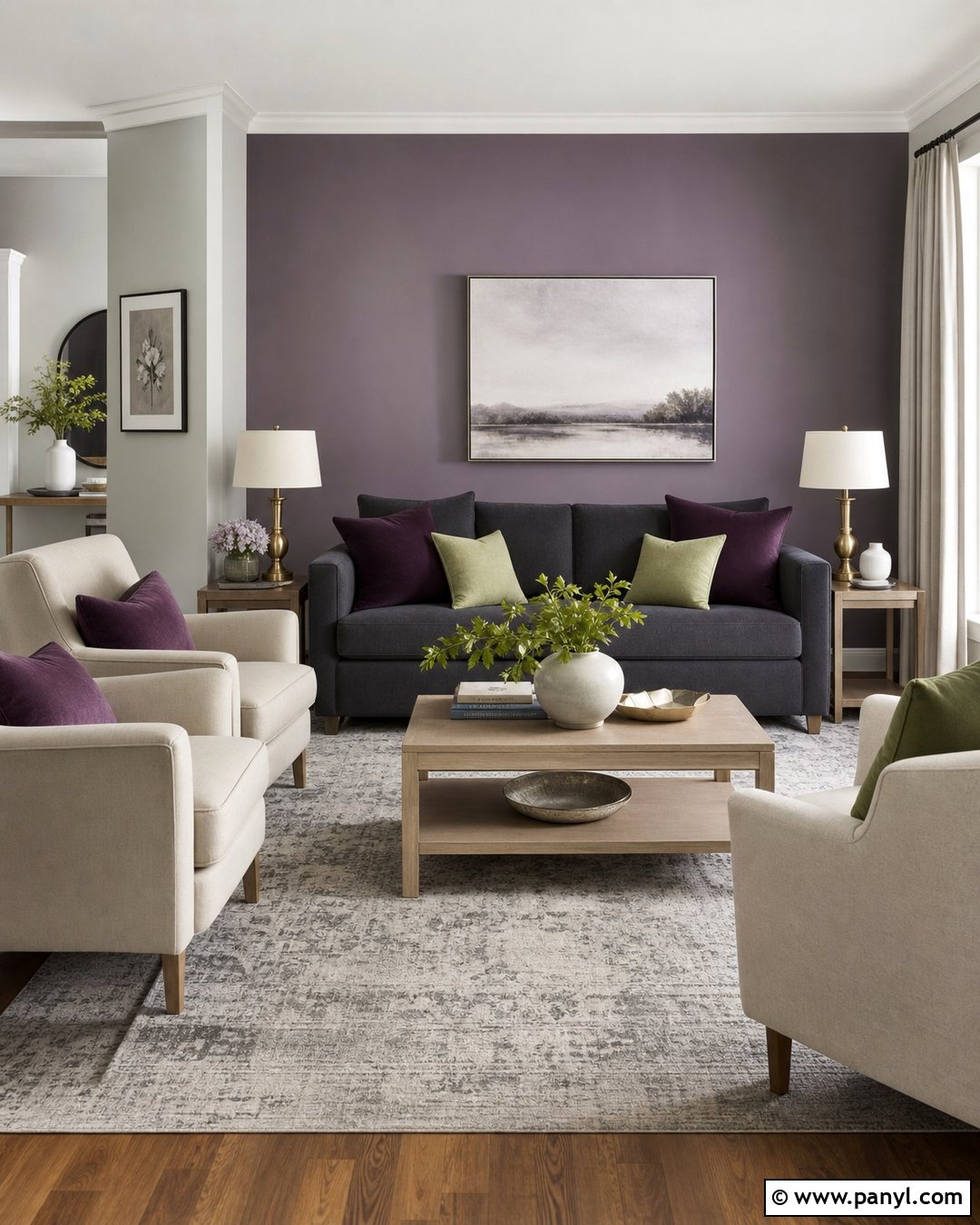 Lavender And Grey Living Room Walls - 30 Colour For Living Room Wall Indian Ideas