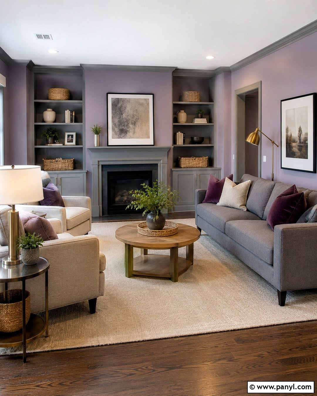 Lavender And Grey Living Room Walls - 20 lavender and grey walls