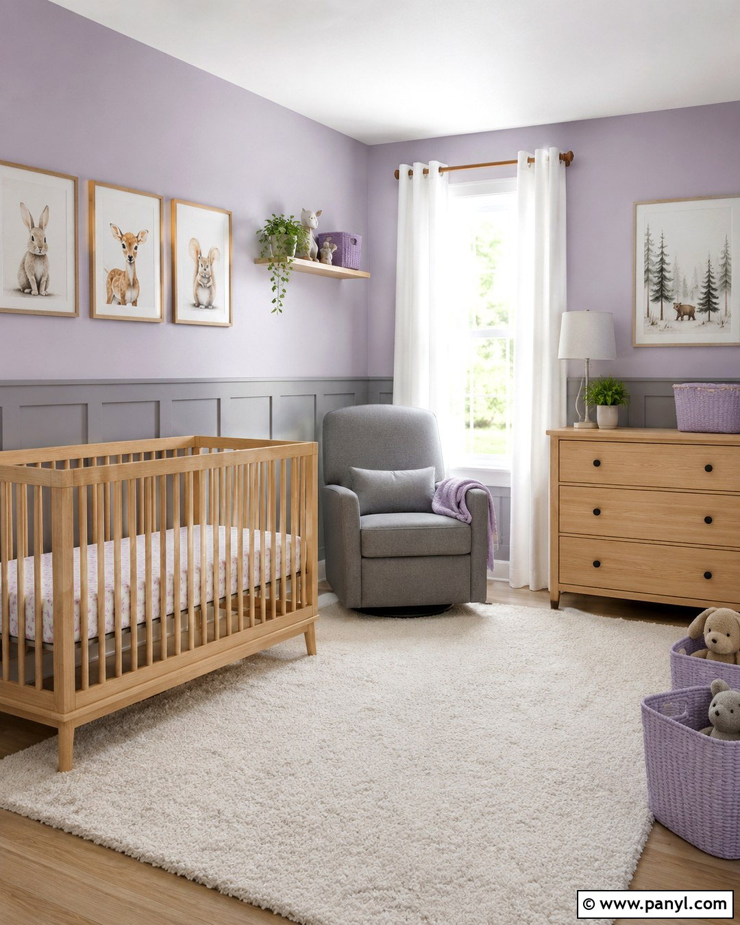 Lavender And Grey Nursery Walls - 20 lavender and grey walls