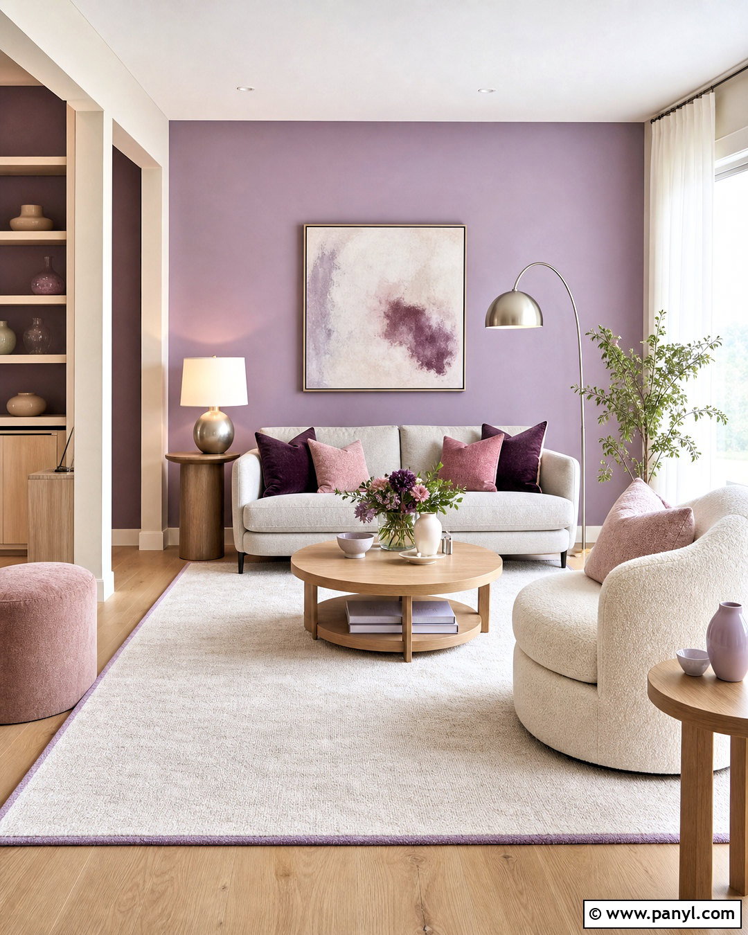 Lavender And Ivory Living Room - 20 asian paints royale living rooms colour ideas