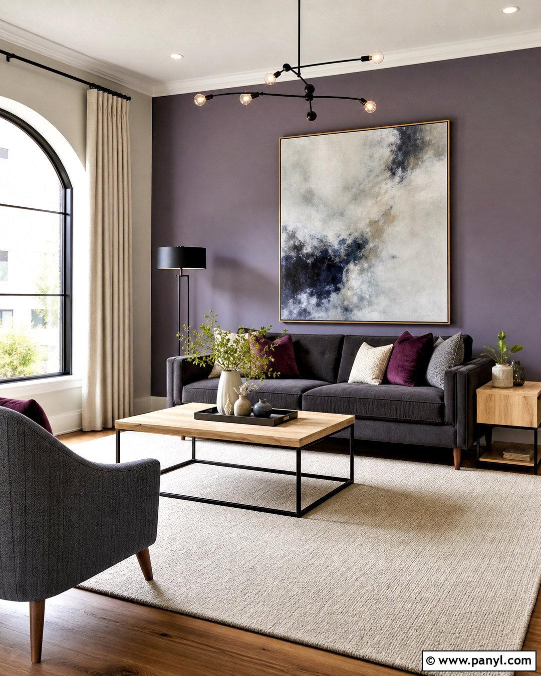 Lavender And Light Gray Hall Walls - 20 hall painting wall colors combination ideas