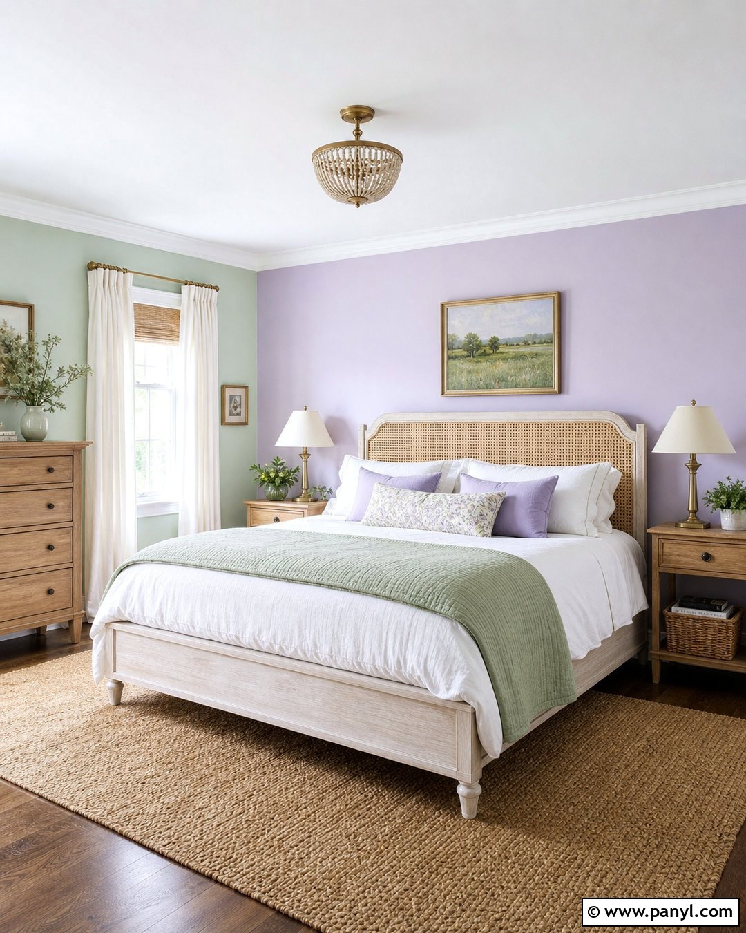 Lavender And Mint Green Bedroom Walls - 20 Room With Different Colored Walls