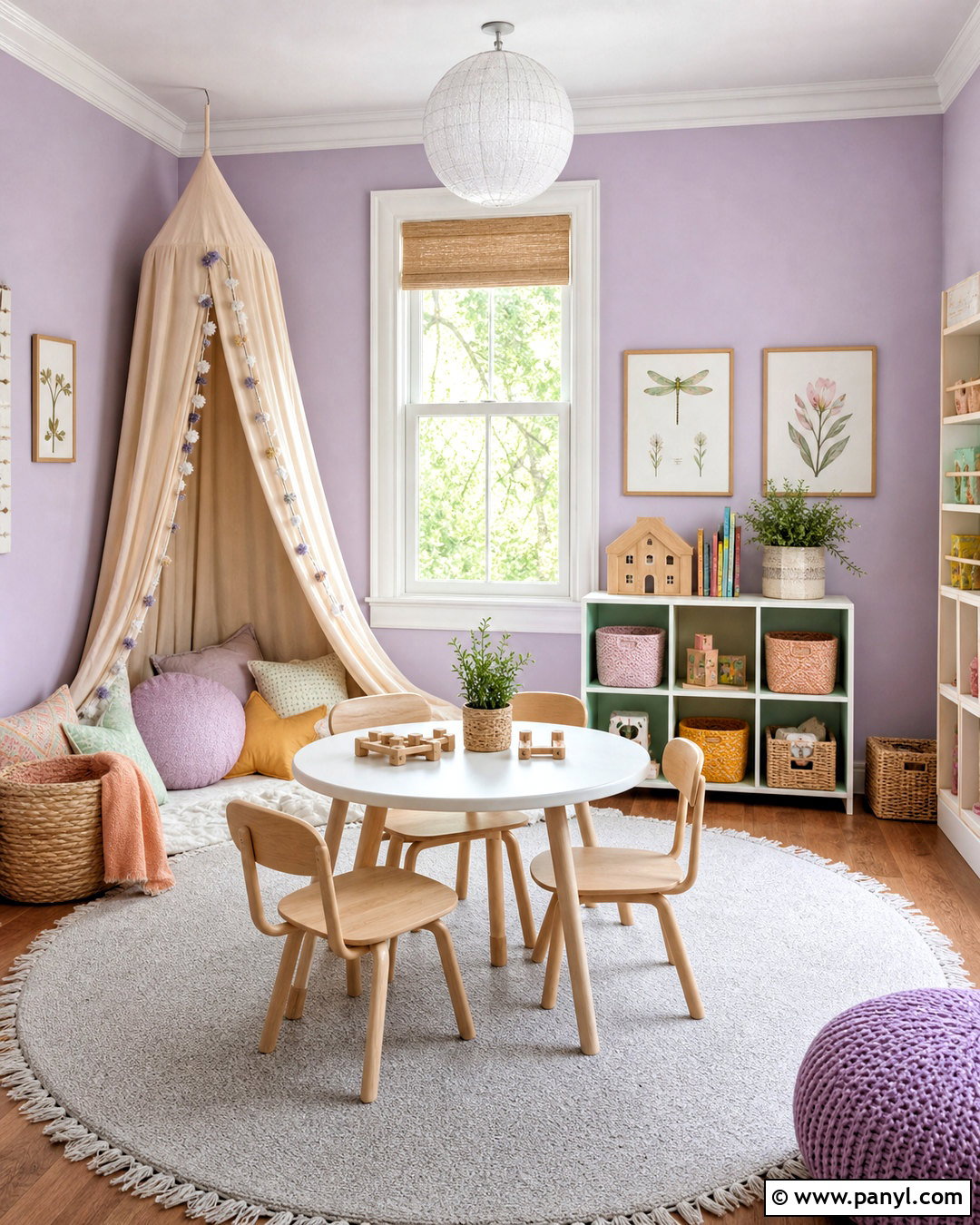 Lavender And Mint Playroom - 20 kids playroom paint ideas