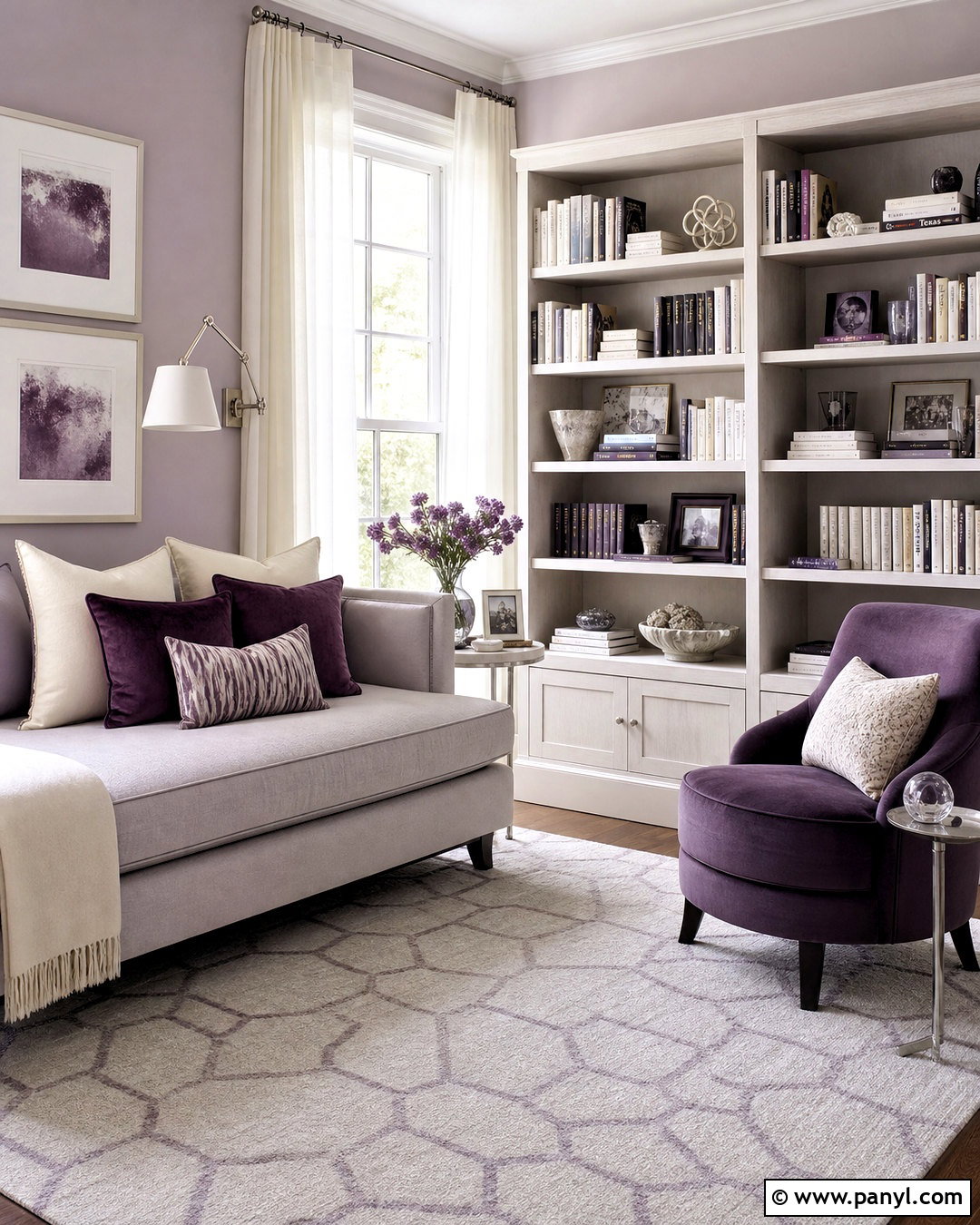 Lavender And Pale Gray Room Colour Combination - 20 room colour combination ideas