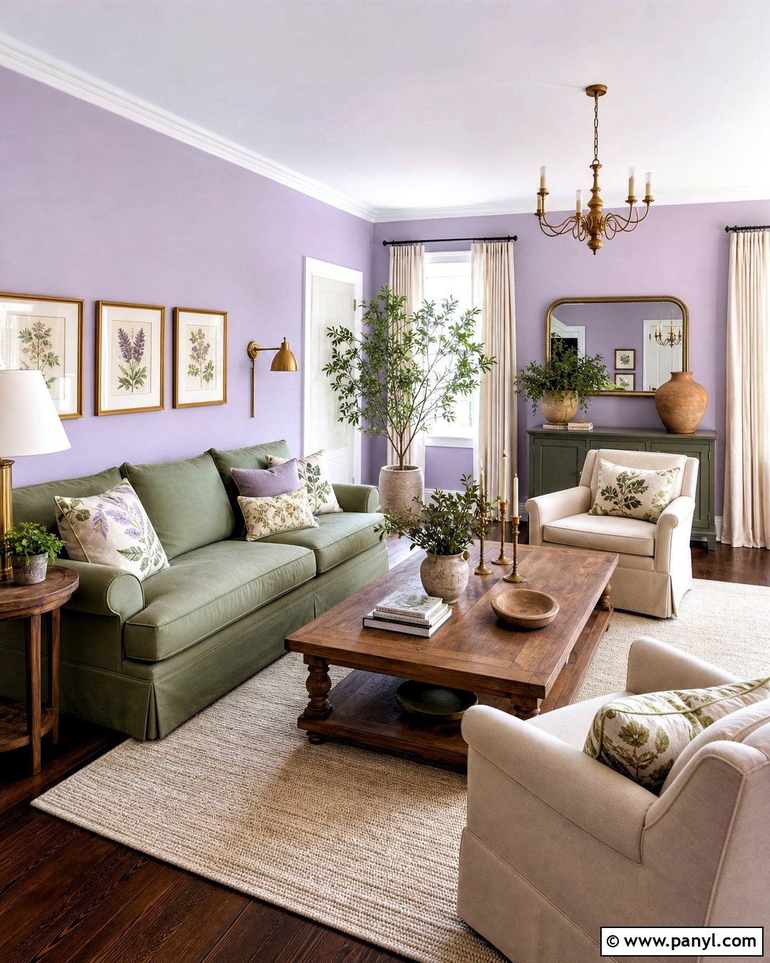 Lavender And Sage Green Living Room - 20 lavender interior ideas