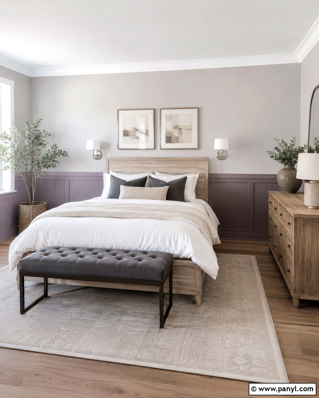 Lavender And Soft Gray Chair Rail Colors - 20 Chair Rail Colors Two Tones