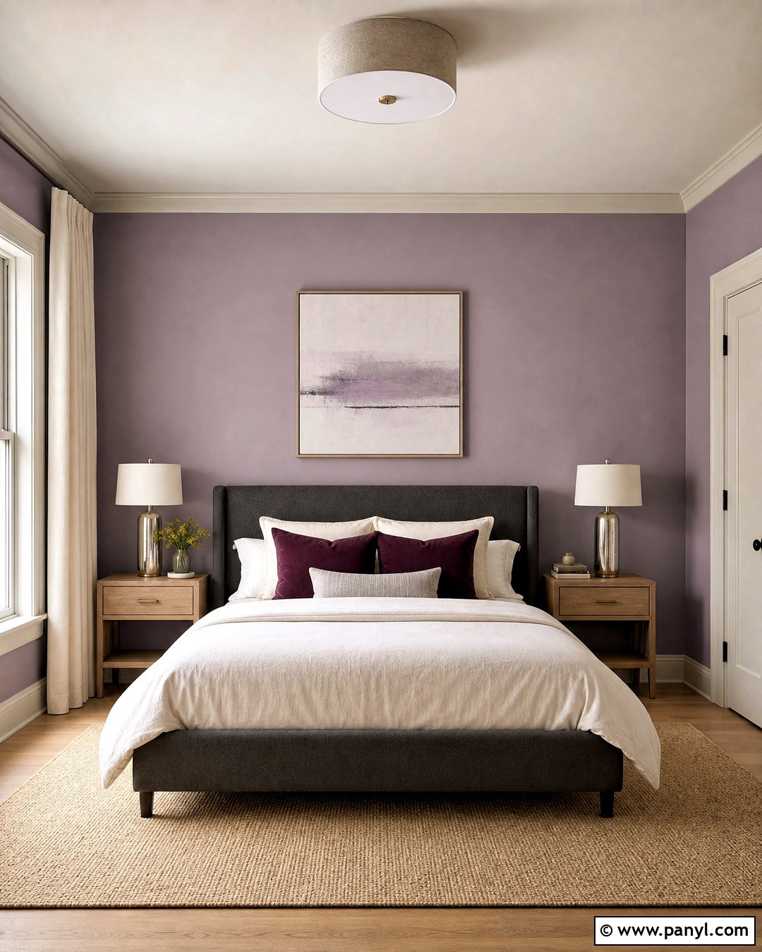 Lavender And Warm Gray Interior Paint Scheme - 20 interior paint schemes