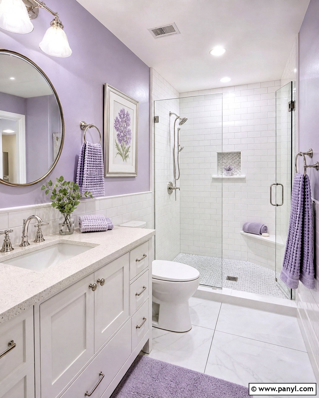 Lavender And White Bathroom - 20 lavender bathroom ideas