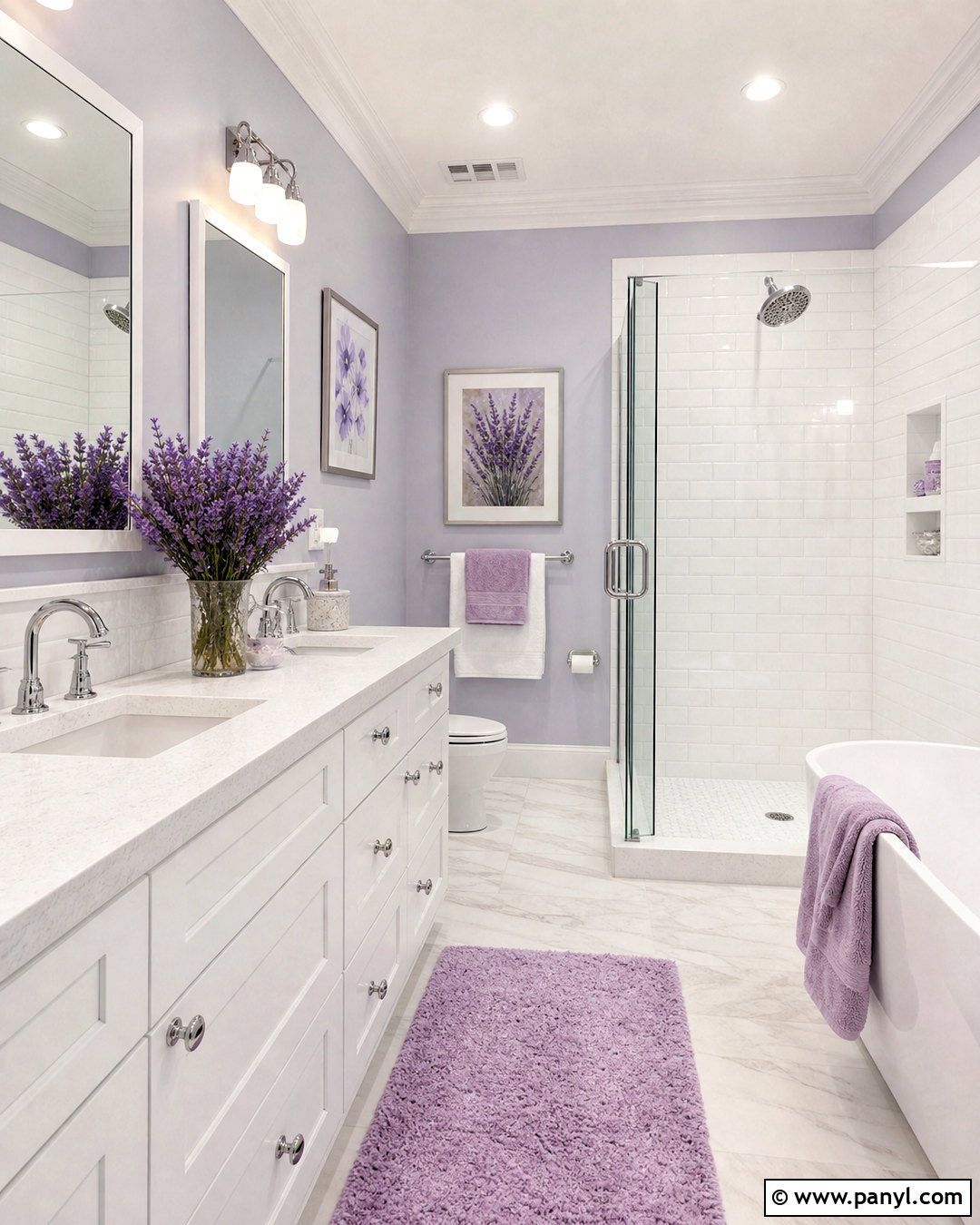 Lavender And White Bathroom - 20 lavender bathroom decor ideas