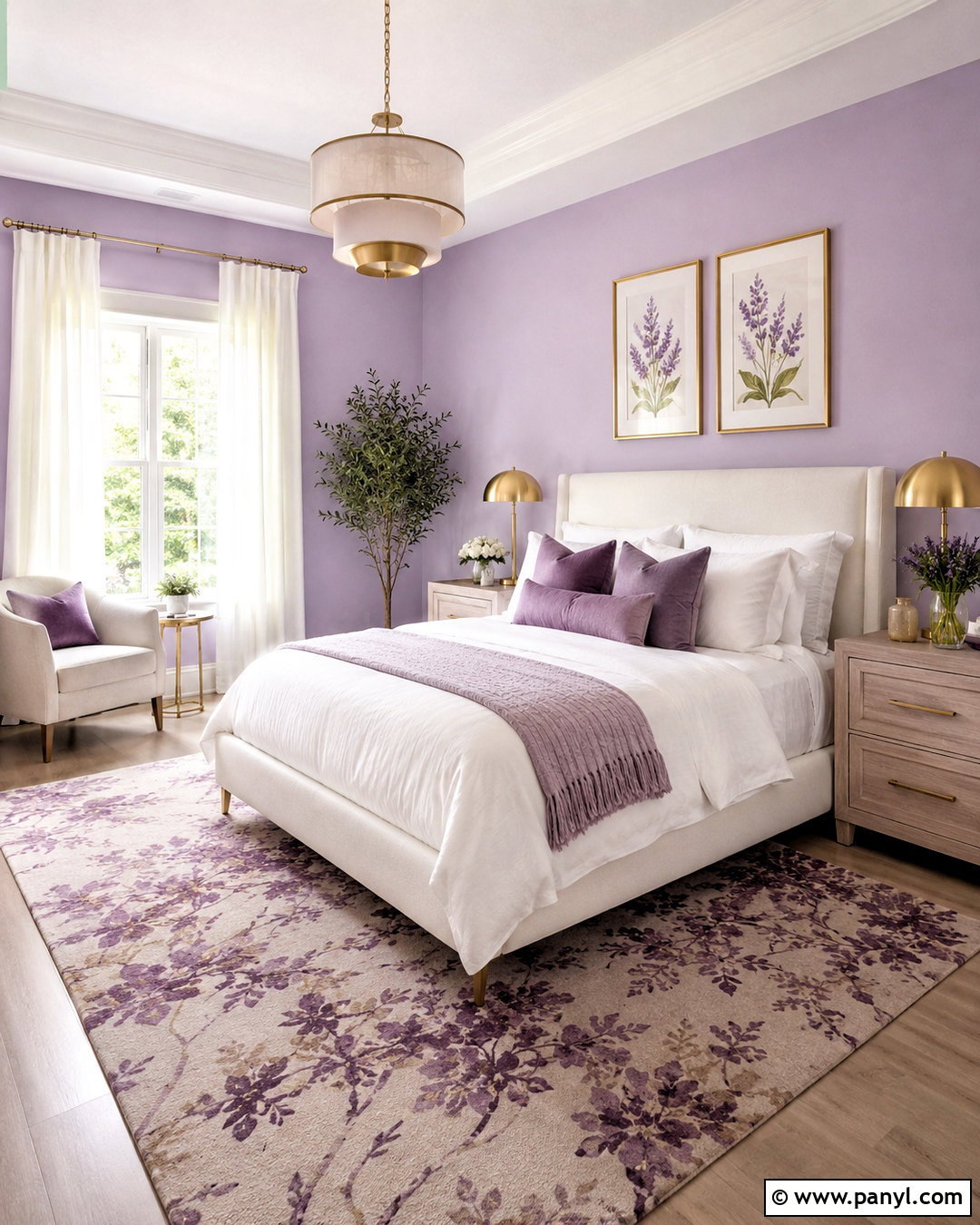 Lavender And White Bedroom - 20 purple and white room ideas