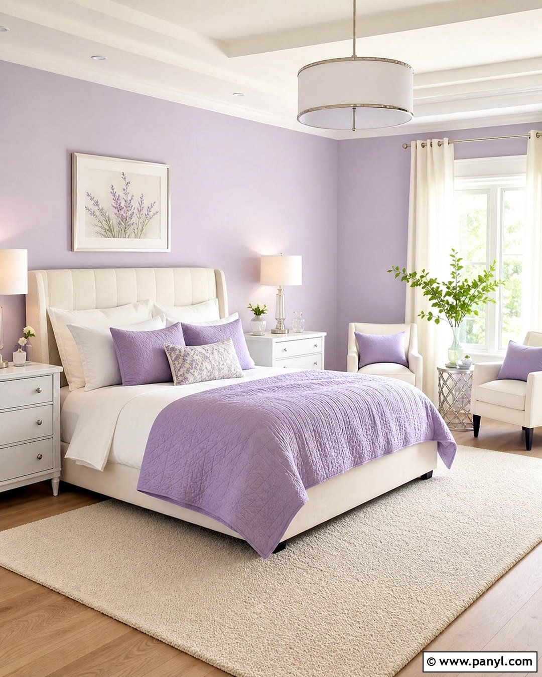 Lavender And White Bedroom - 20 lavender paint bedroom ideas