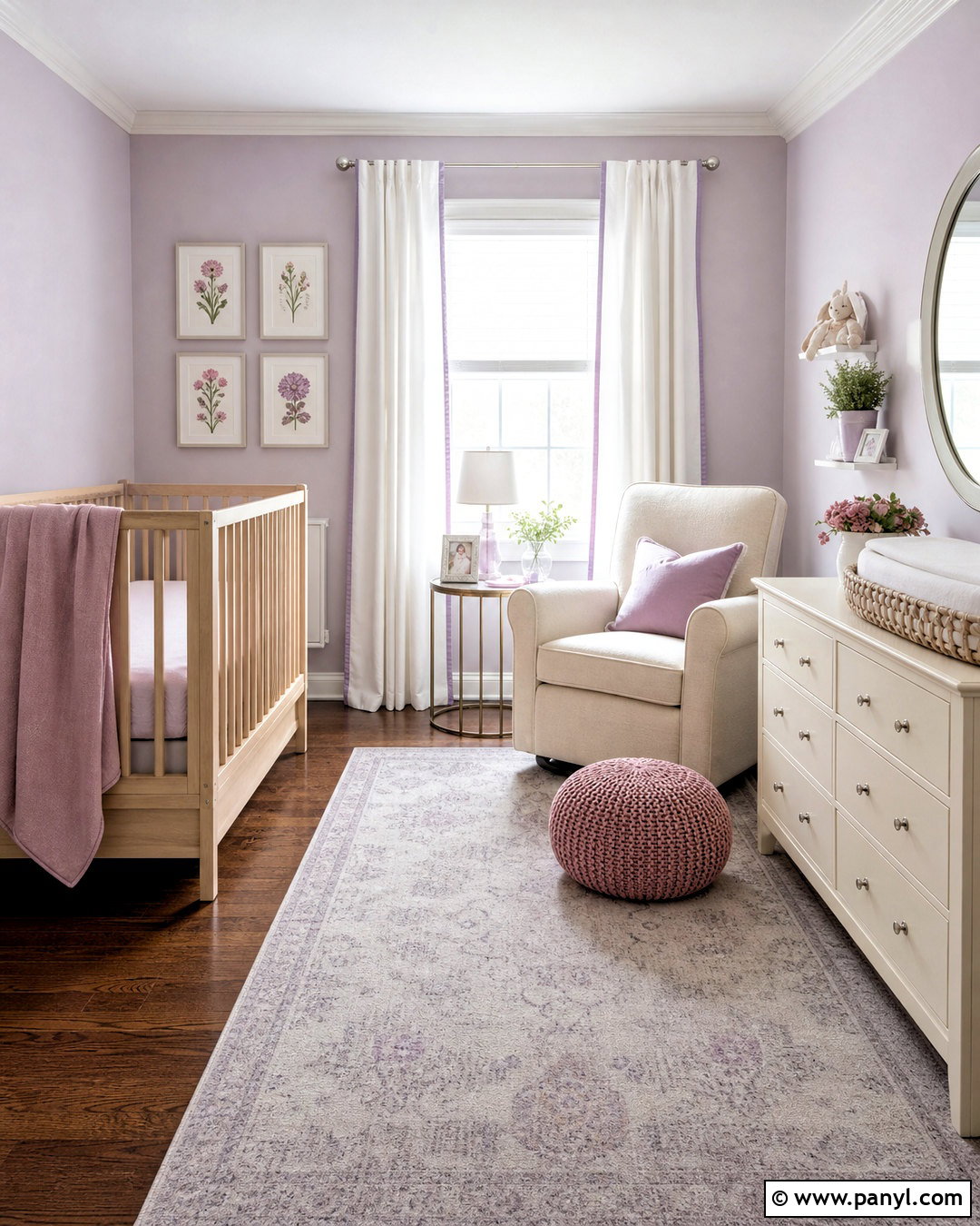 Lavender Baby Room - 20 baby room paint ideas