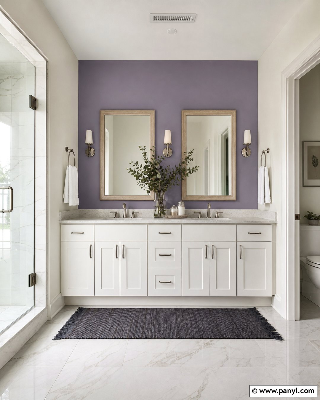 Lavender Bathroom Accent Wall - 30 Accent Wall Bathroom Painted Ideas