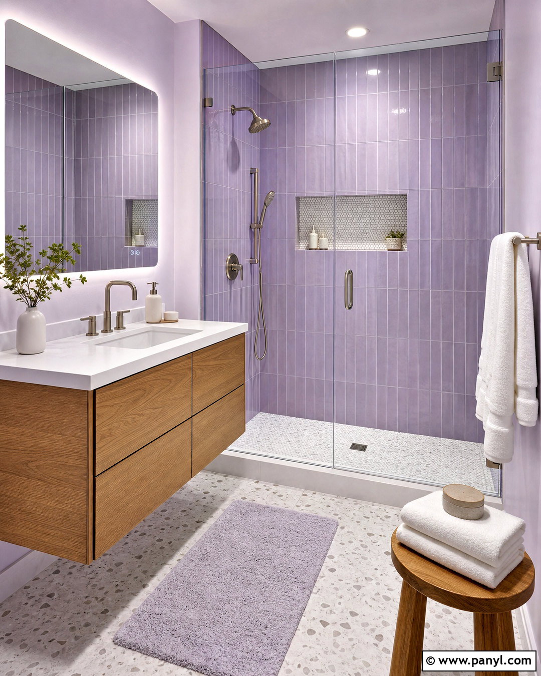 Lavender Bathroom Tile - 20 lavender bathroom ideas