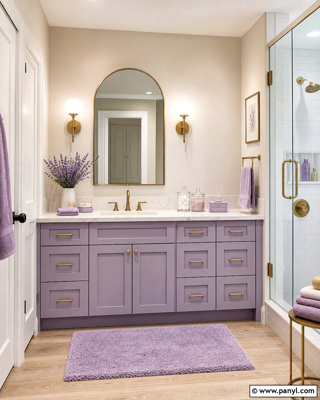 Lavender Bathroom Vanity - 20 lavender bathroom ideas