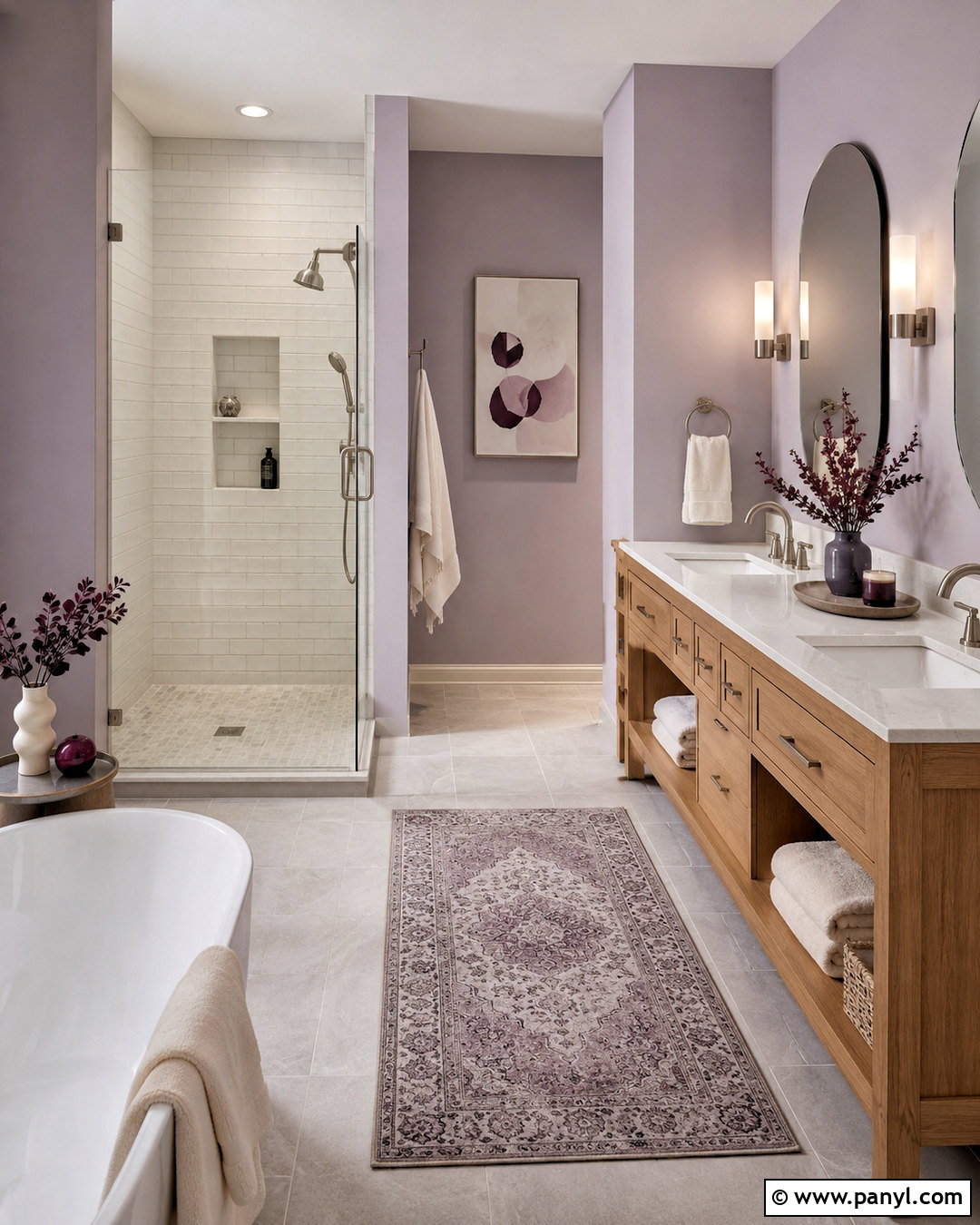Lavender Bathroom - 35 trending bathroom colors