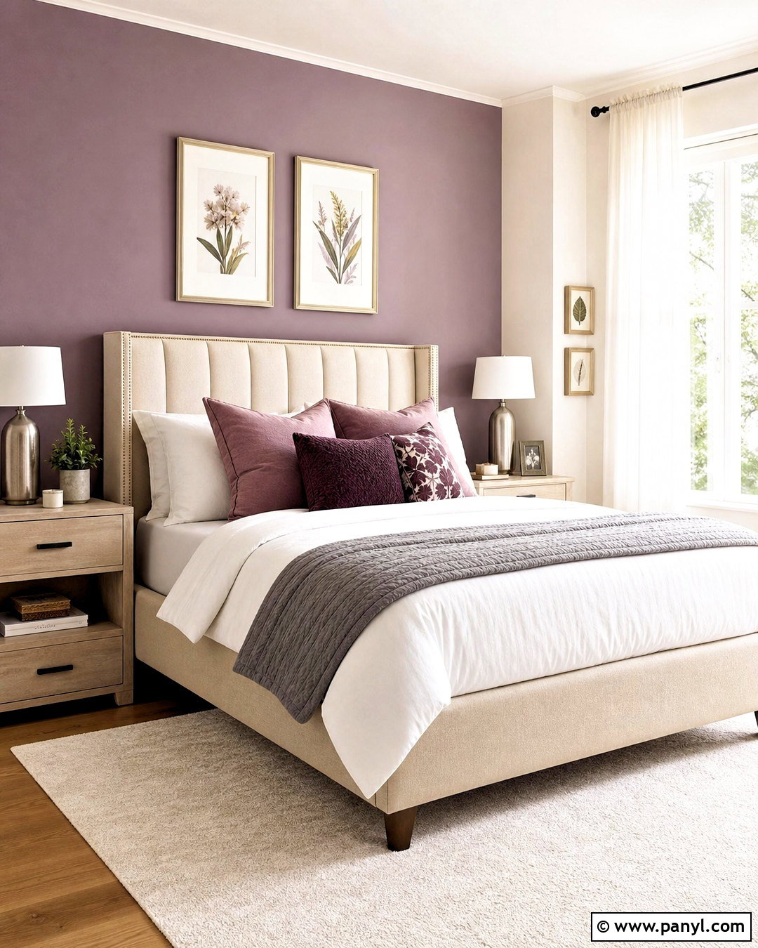 Lavender Bedroom Accent Wall - 20 accent wall colors bedroom ideas