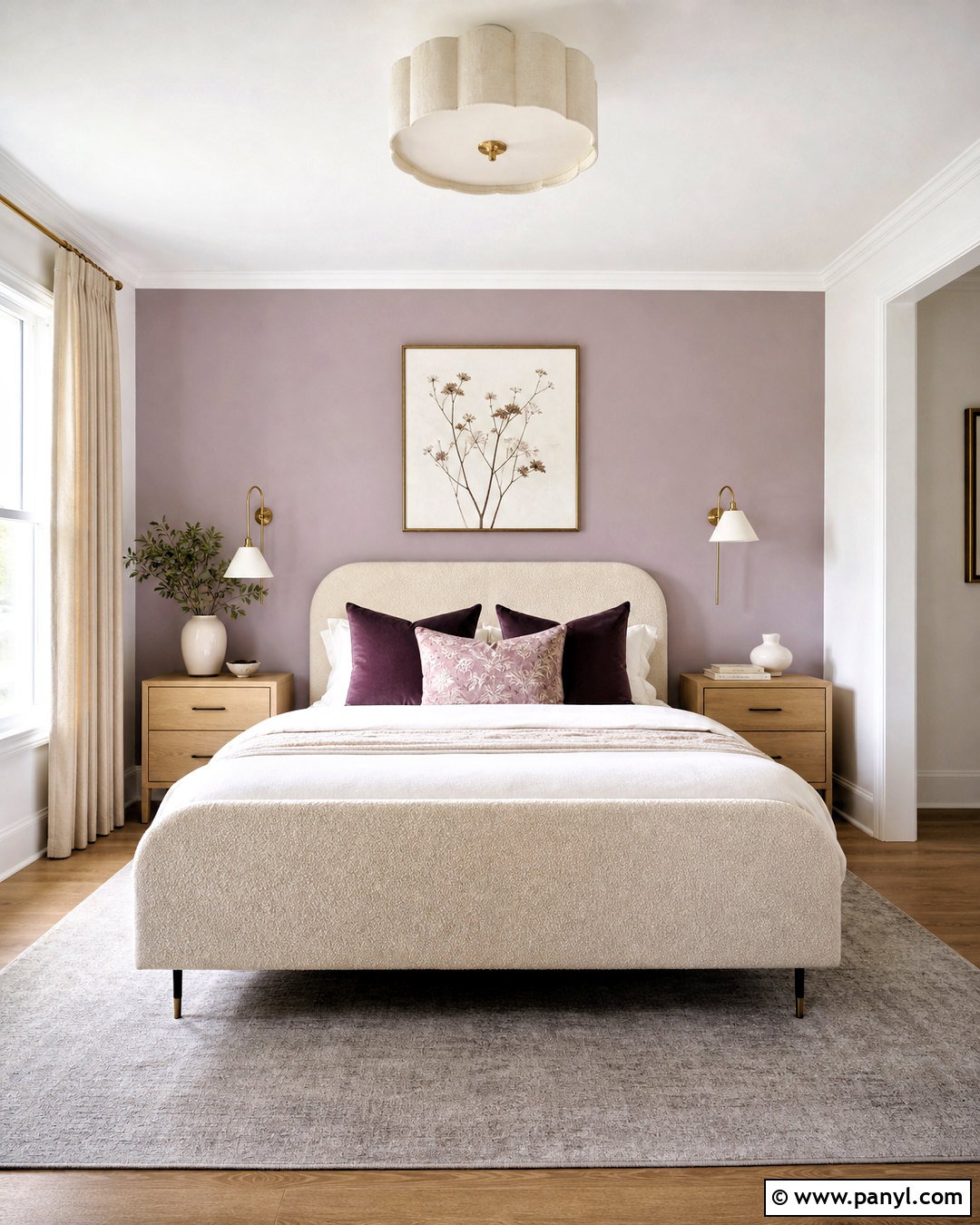 Lavender Bedroom Accent Wall - 20 bedroom accent wall ideas paint colors