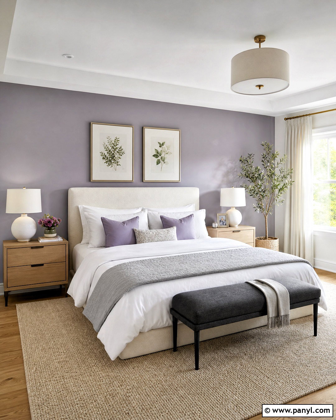 Lavender Bedroom Accent Wall - 20 accent color bedroom wall ideas