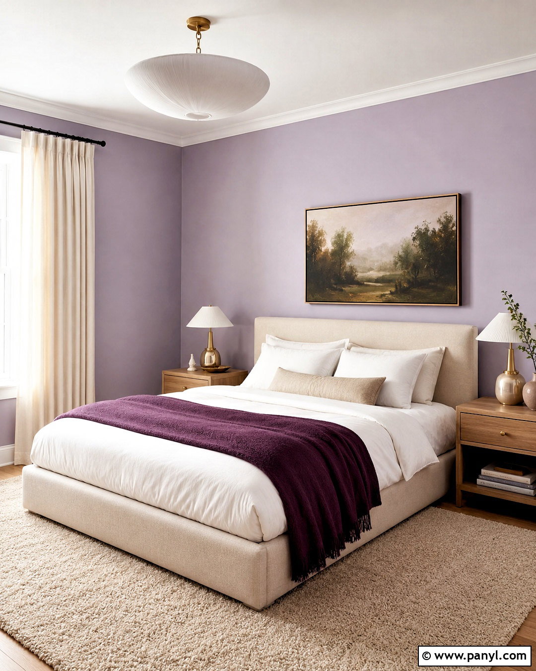 Lavender Bedroom Wall Color - 40 Room Wall Color Ideas
