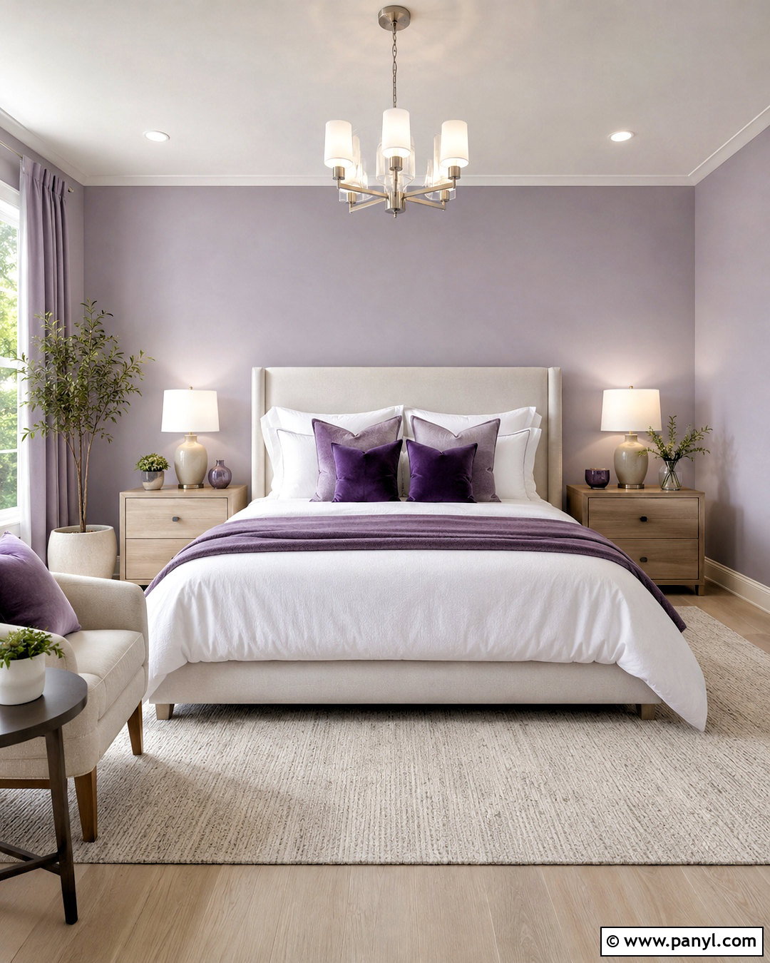 Lavender Bedroom Walls - 35 Wall Paint Bedroom Ideas