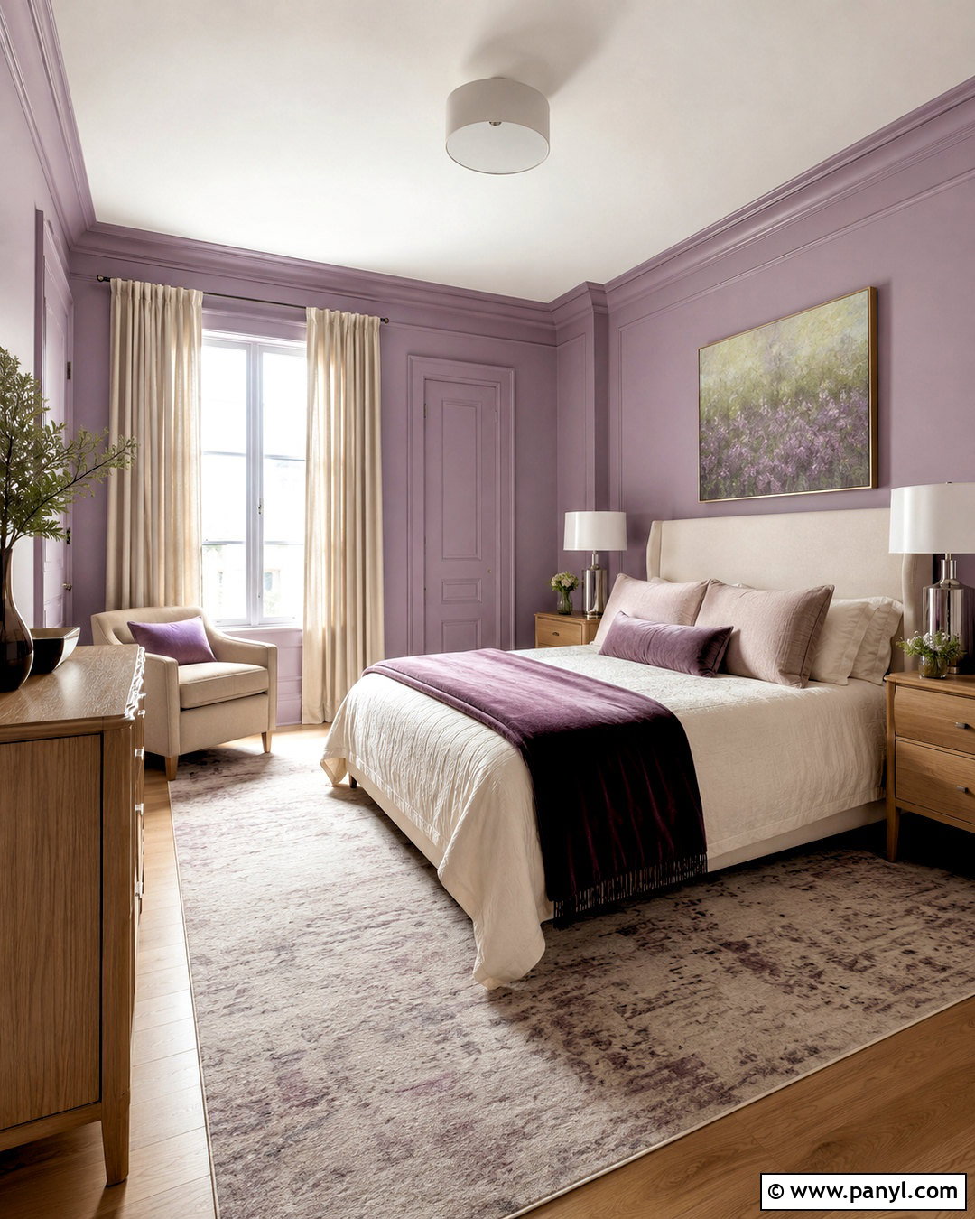 Lavender Bedroom Walls And Trim - 35 trim and walls same color ideas