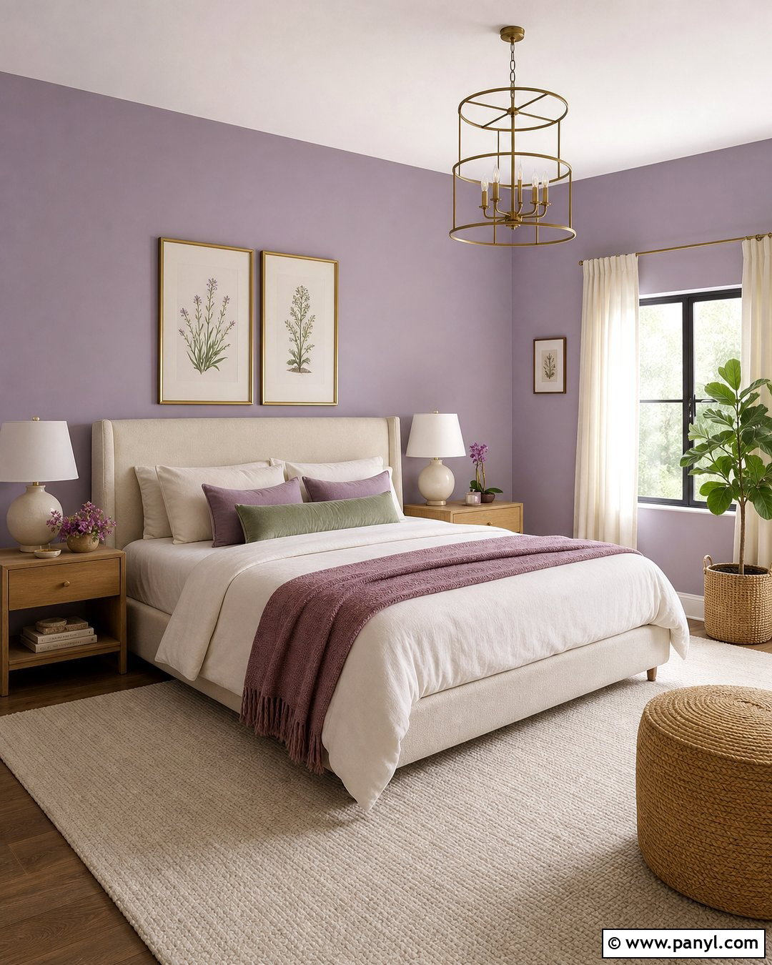 Lavender Bedroom Walls - 25 Purple Room Wall Ideas