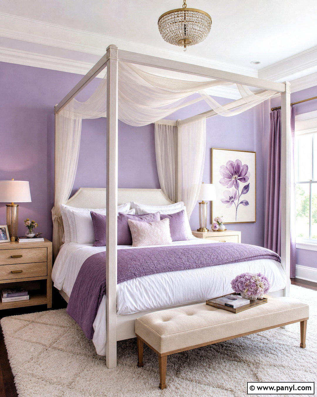 Lavender Canopy Room - 20 lavender aesthetic room ideas
