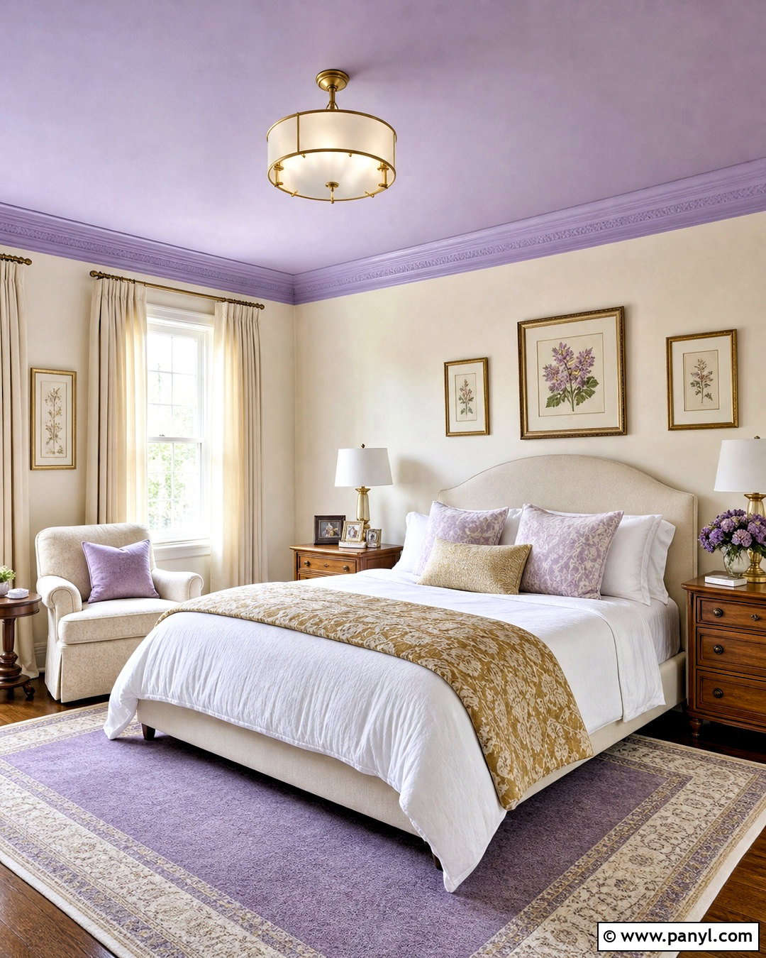 Lavender Ceiling Bedroom - 20 lavender paint bedroom ideas