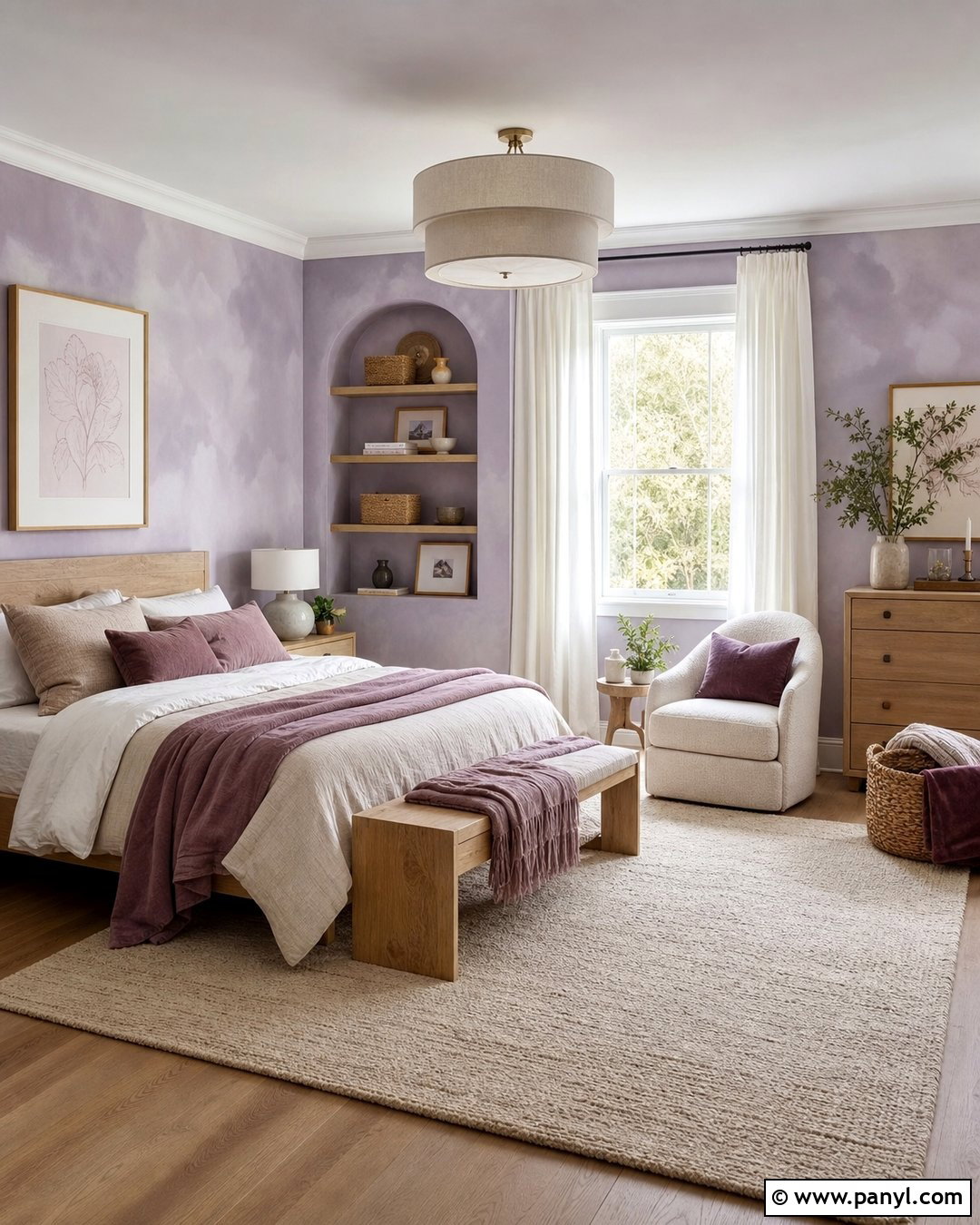 Lavender Cloud Wall Texture - 50 wall colour texture ideas