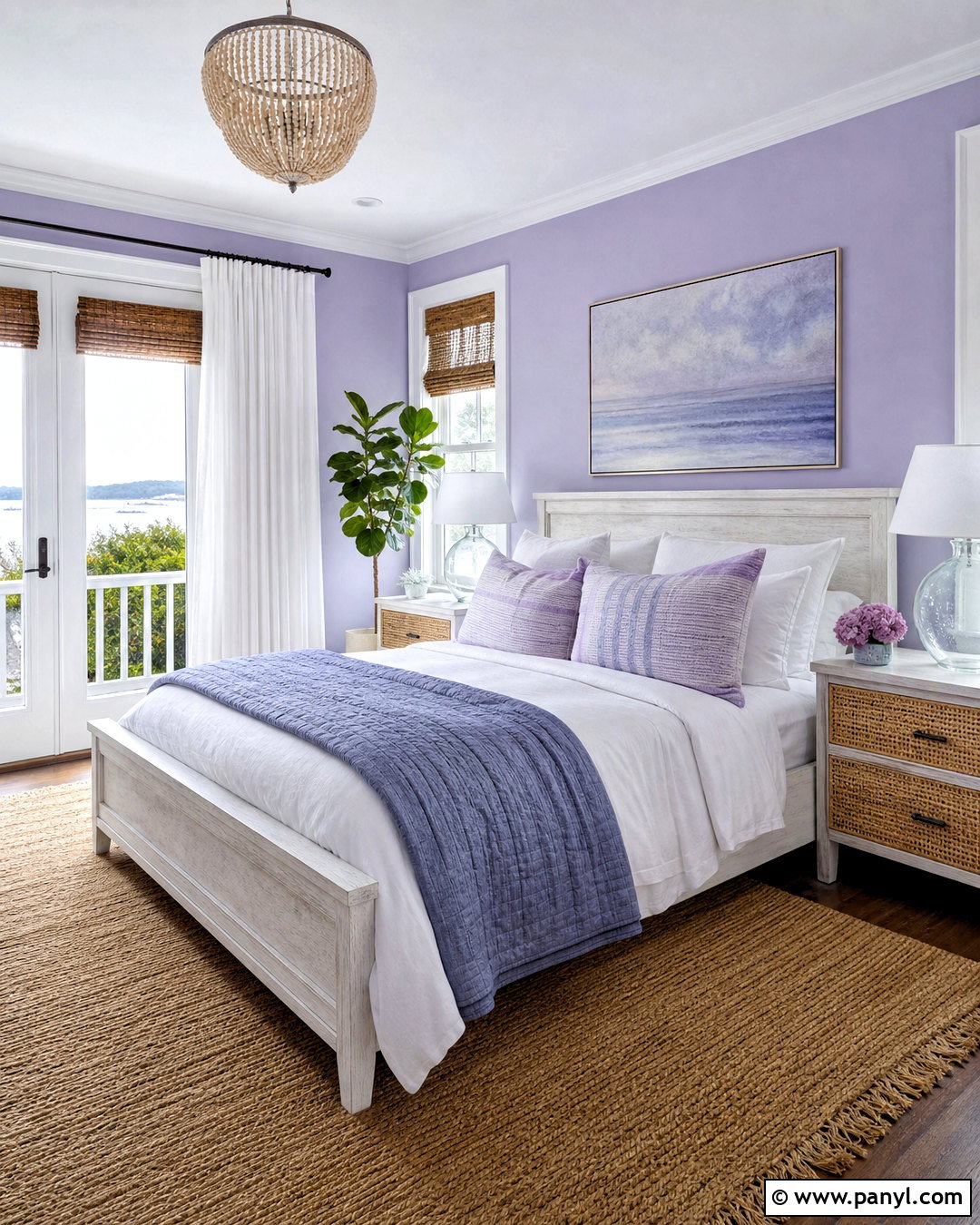 Lavender Coastal Bedroom - 20 lavender paint bedroom ideas
