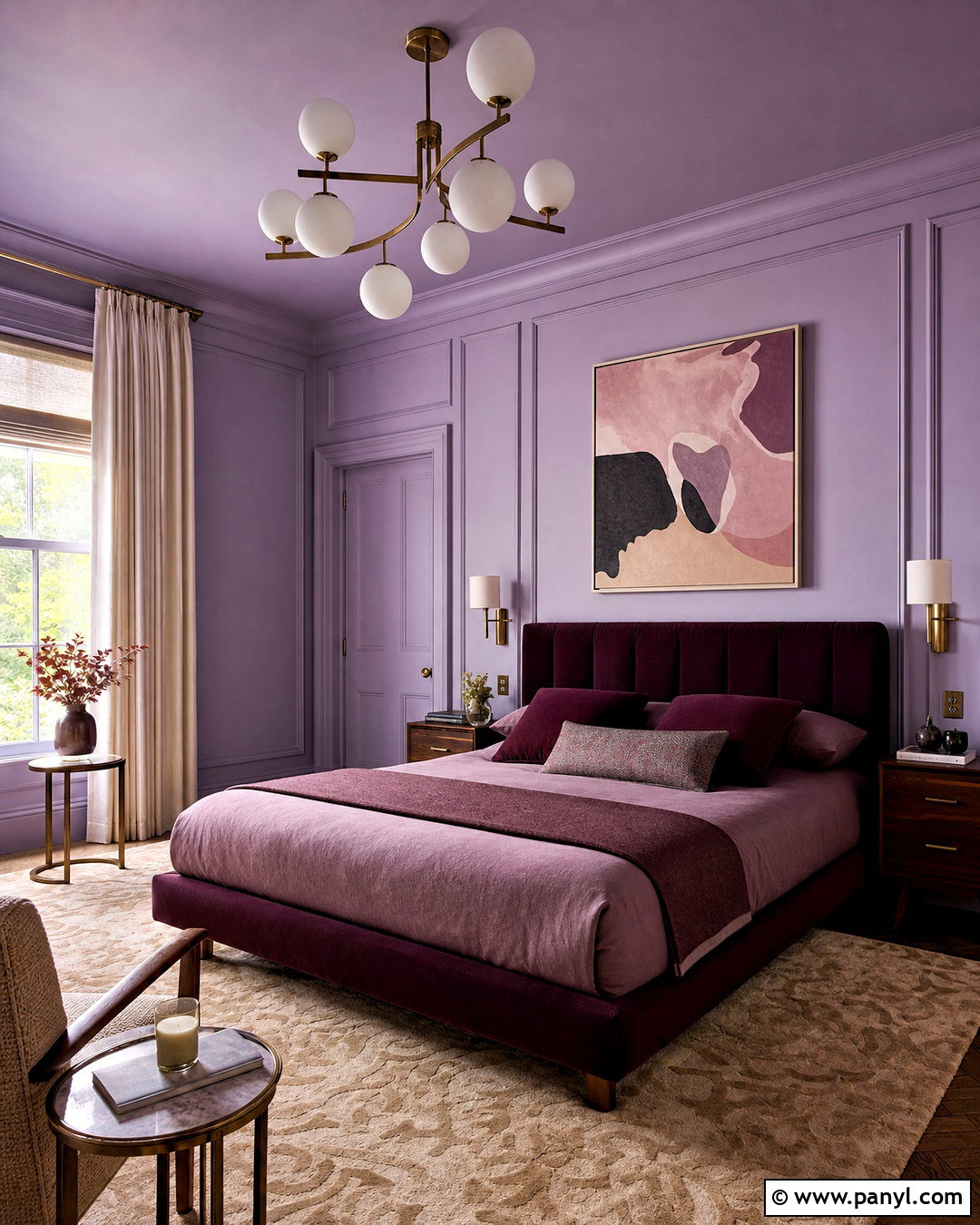 Lavender Color Drenched Bedroom - 20 lavender bedroom walls