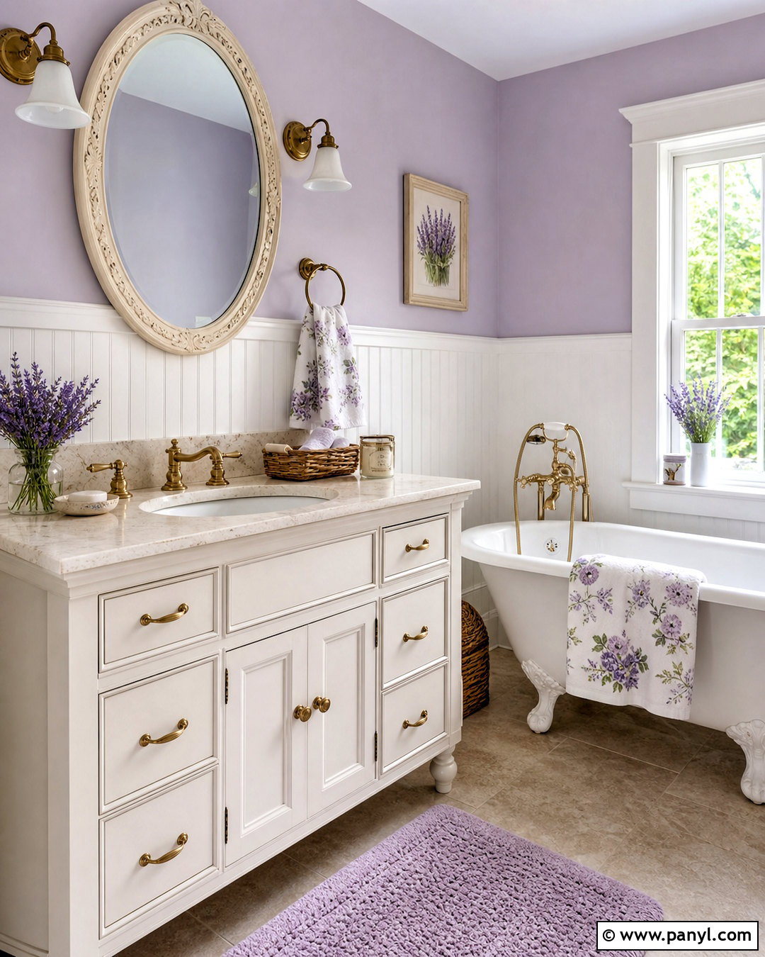 Lavender Cottage Bathroom - 20 lavender bathroom decor ideas