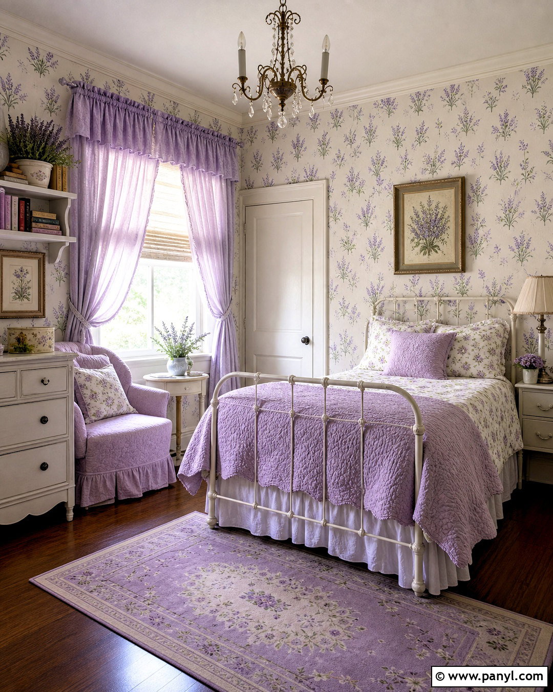 Lavender Cottagecore Room - 20 lavender aesthetic room ideas
