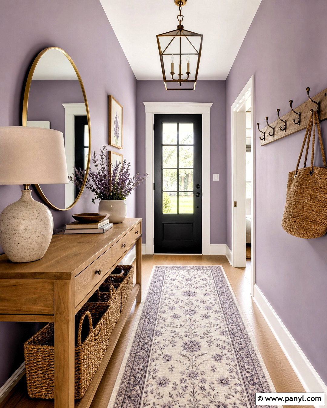 Lavender Entryway - 20 lavender interior ideas