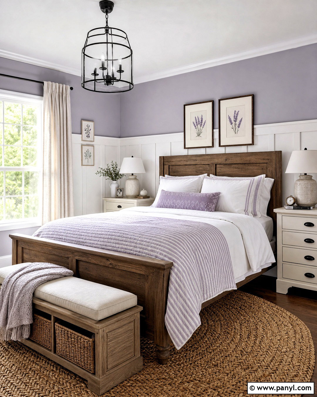 Lavender Farmhouse Bedroom - 20 lavender paint bedroom ideas