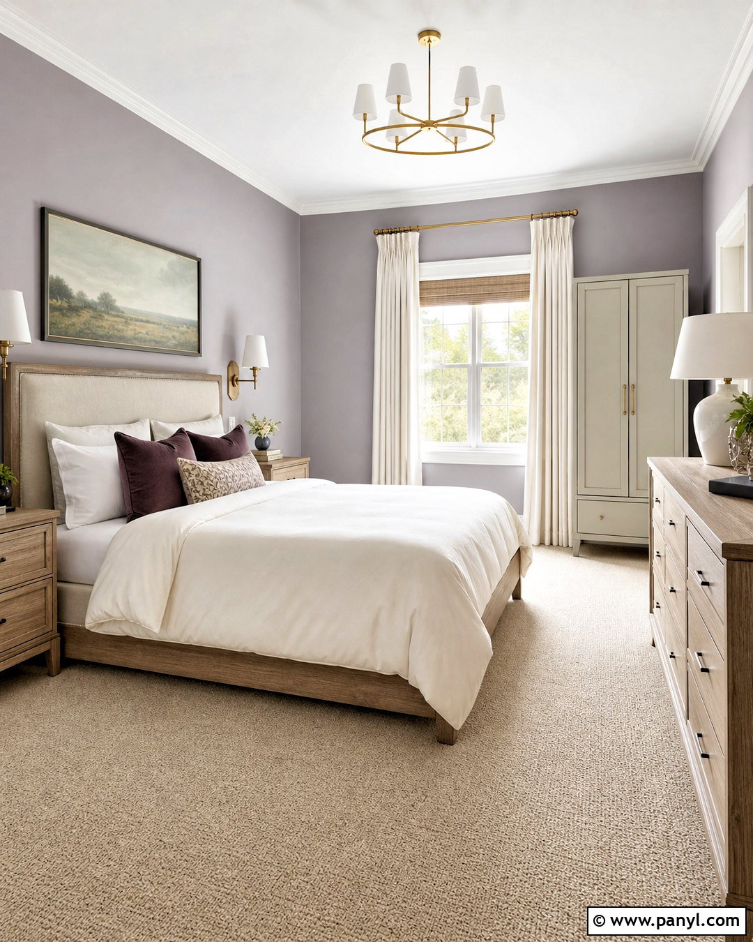 Lavender Gray And Cream Interior Paint Scheme - 20 interior paint colors schemes
