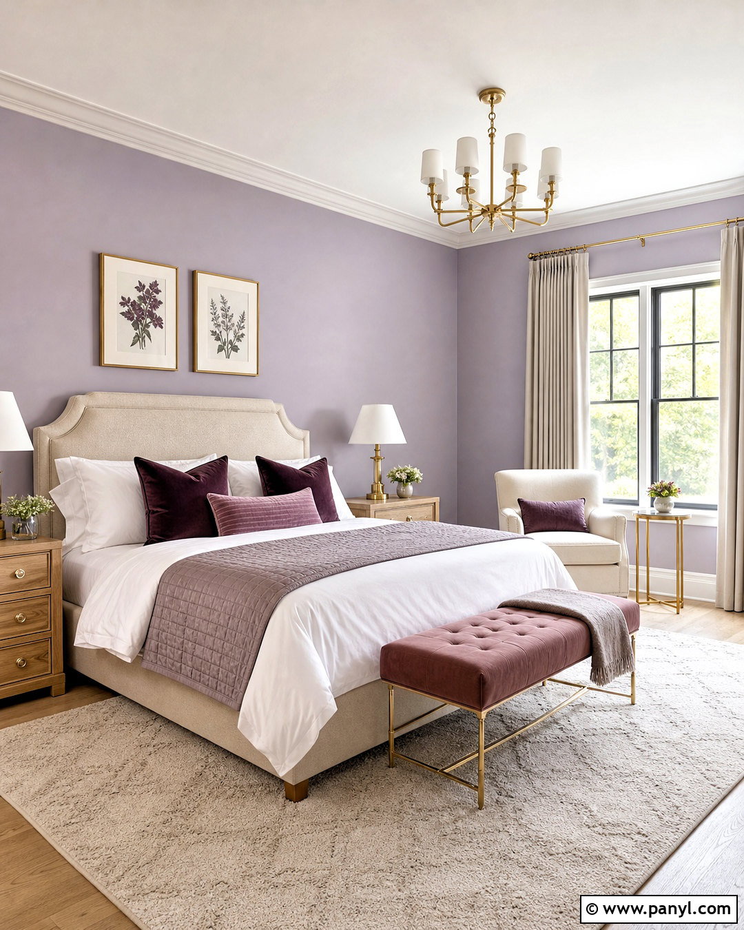 Lavender Gray Bedroom - 20 gray wall color ideas