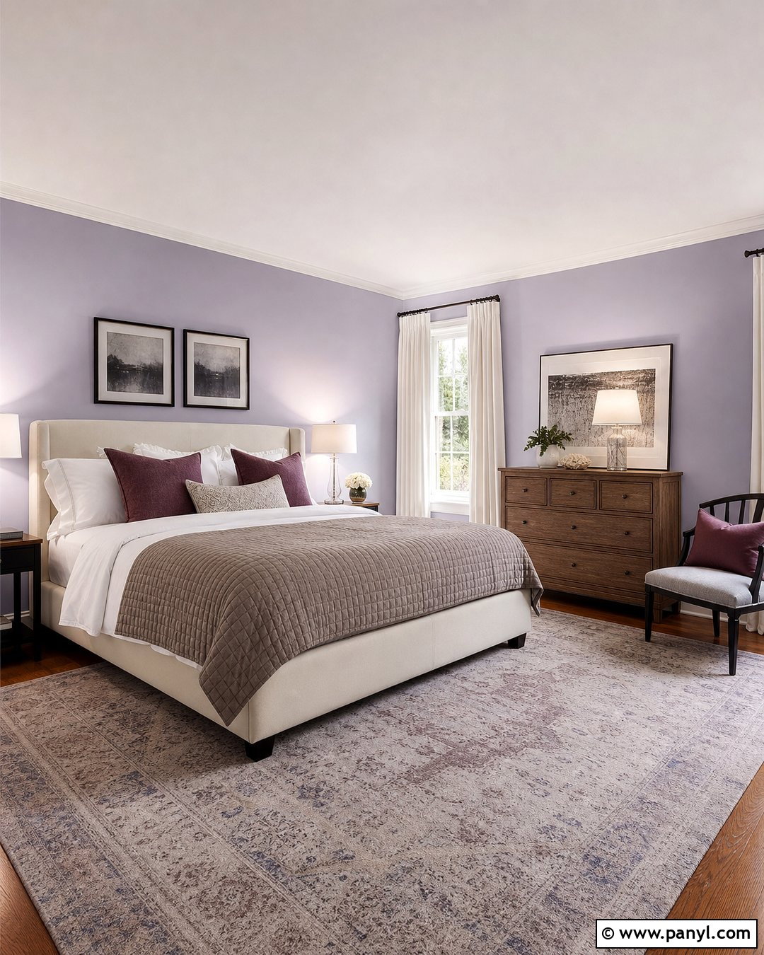 Lavender Gray Guest Room Wall Color - 25 Elegant Wall Colors