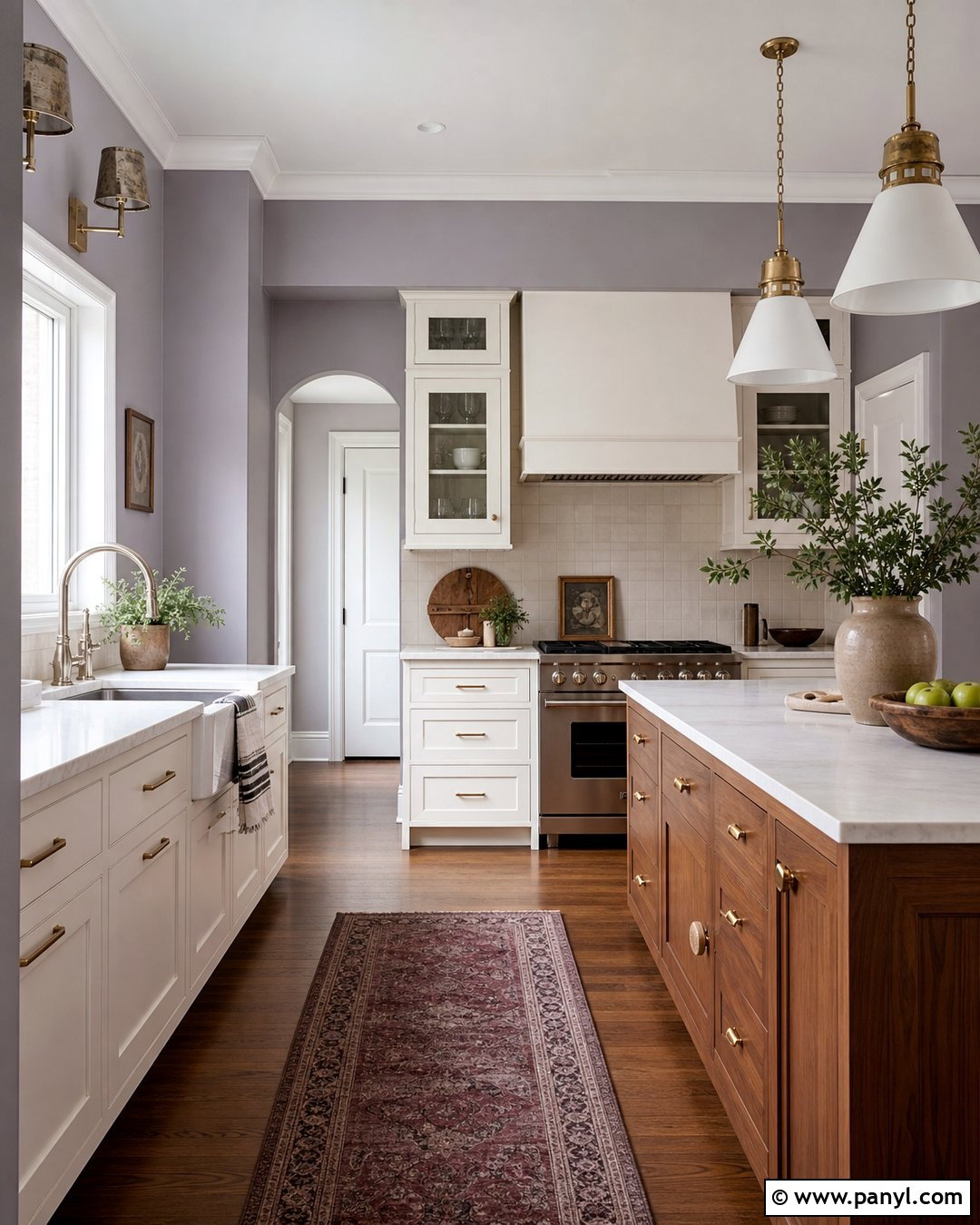 Lavender Gray Kitchen Walls - 20 Best Gray Kitchen Wall Color Ideas