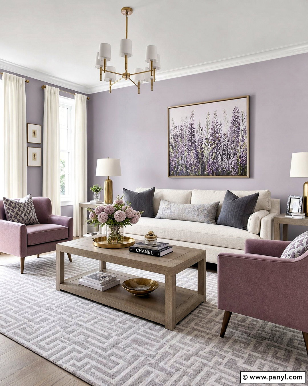 Lavender Gray Living Room Paint - 20 wall paints for living room colour ideas