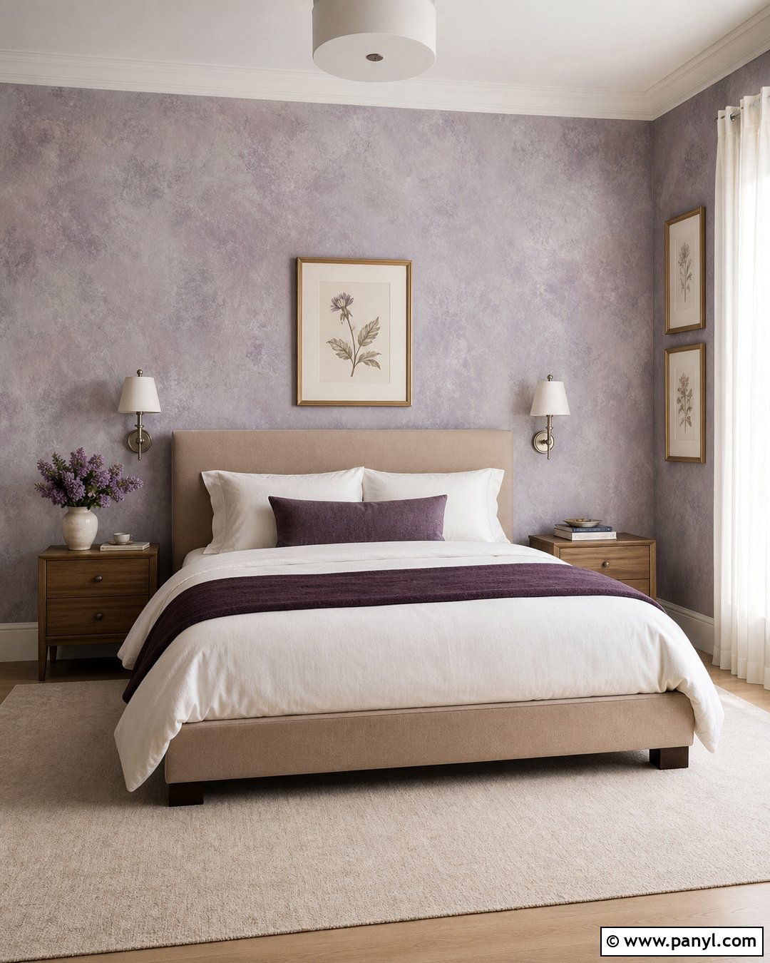 Lavender Gray Patina Wall - 35 patina wall ideas