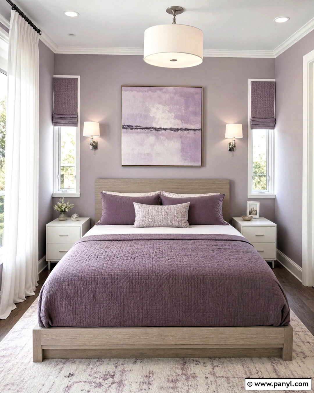 Lavender Gray Small Bedroom - 20 bedroom paint ideas for small rooms
