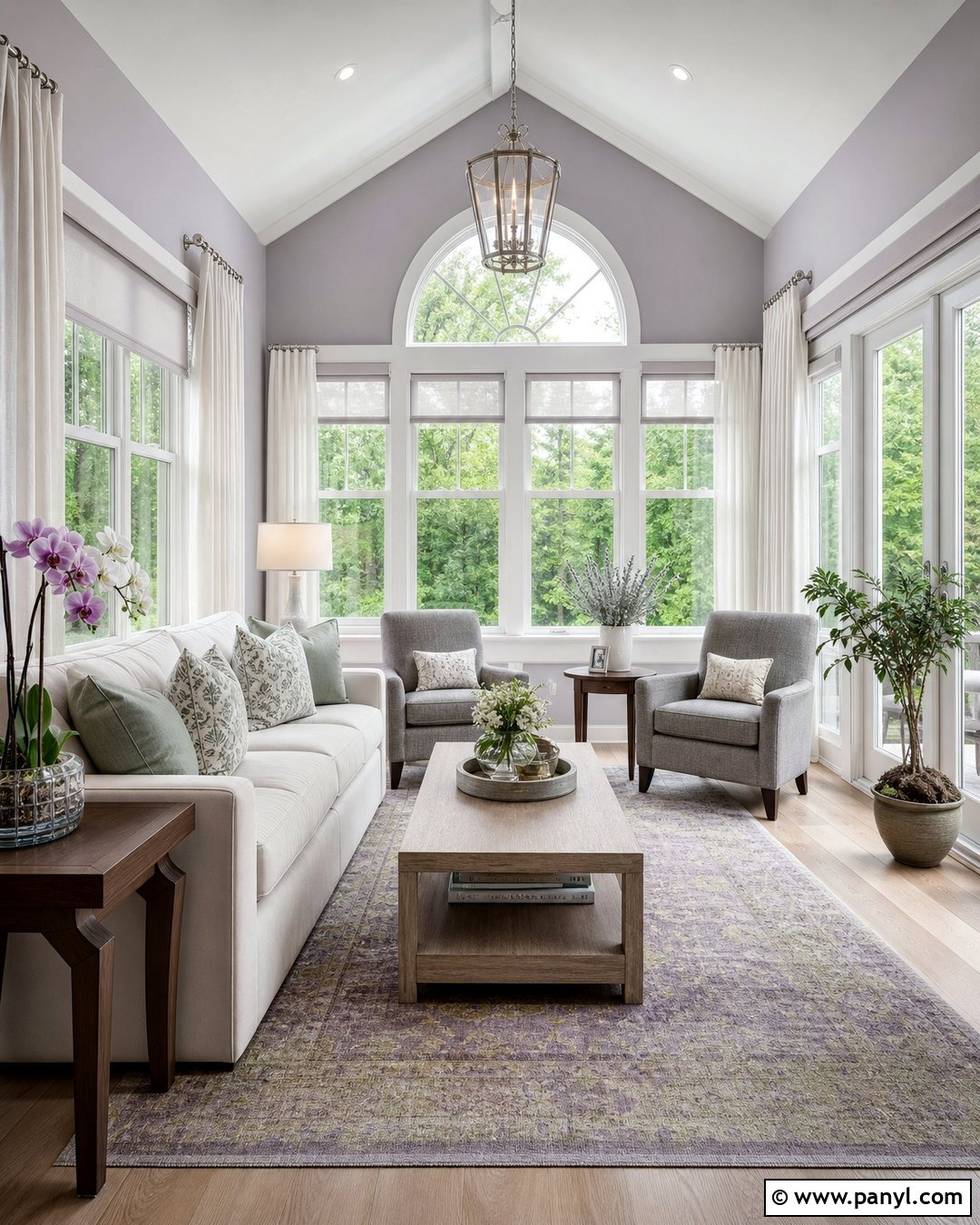 Lavender Gray Sunroom Walls - 30 sunroom wall colors